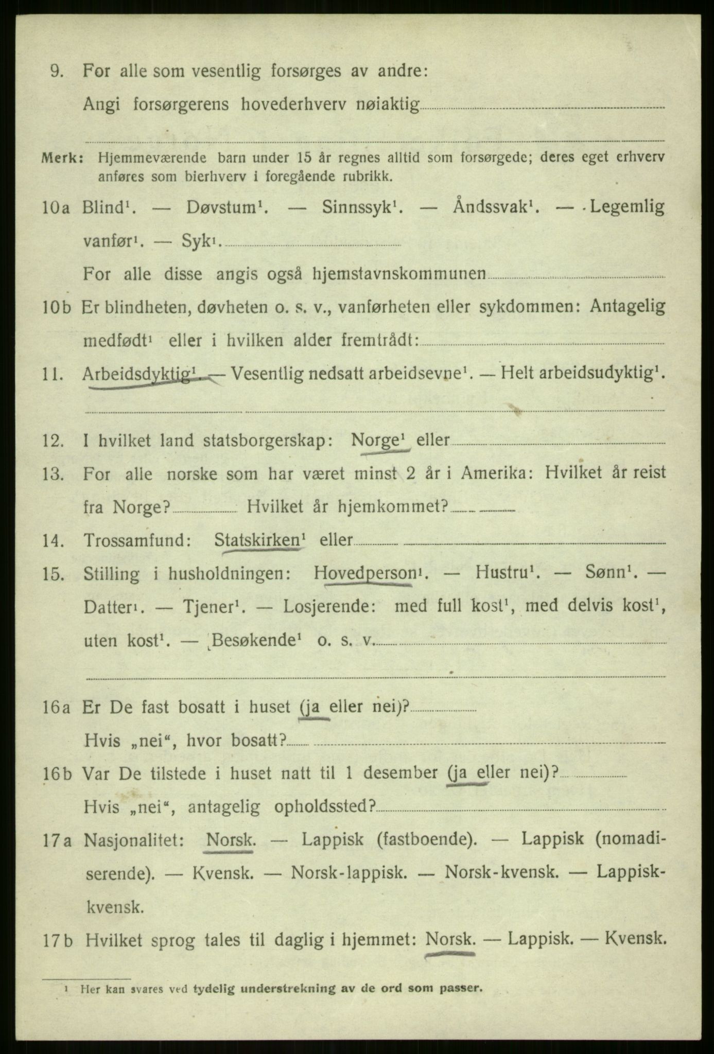 SATØ, Folketelling 1920 for 1925 Sørreisa herred, 1920, s. 1787