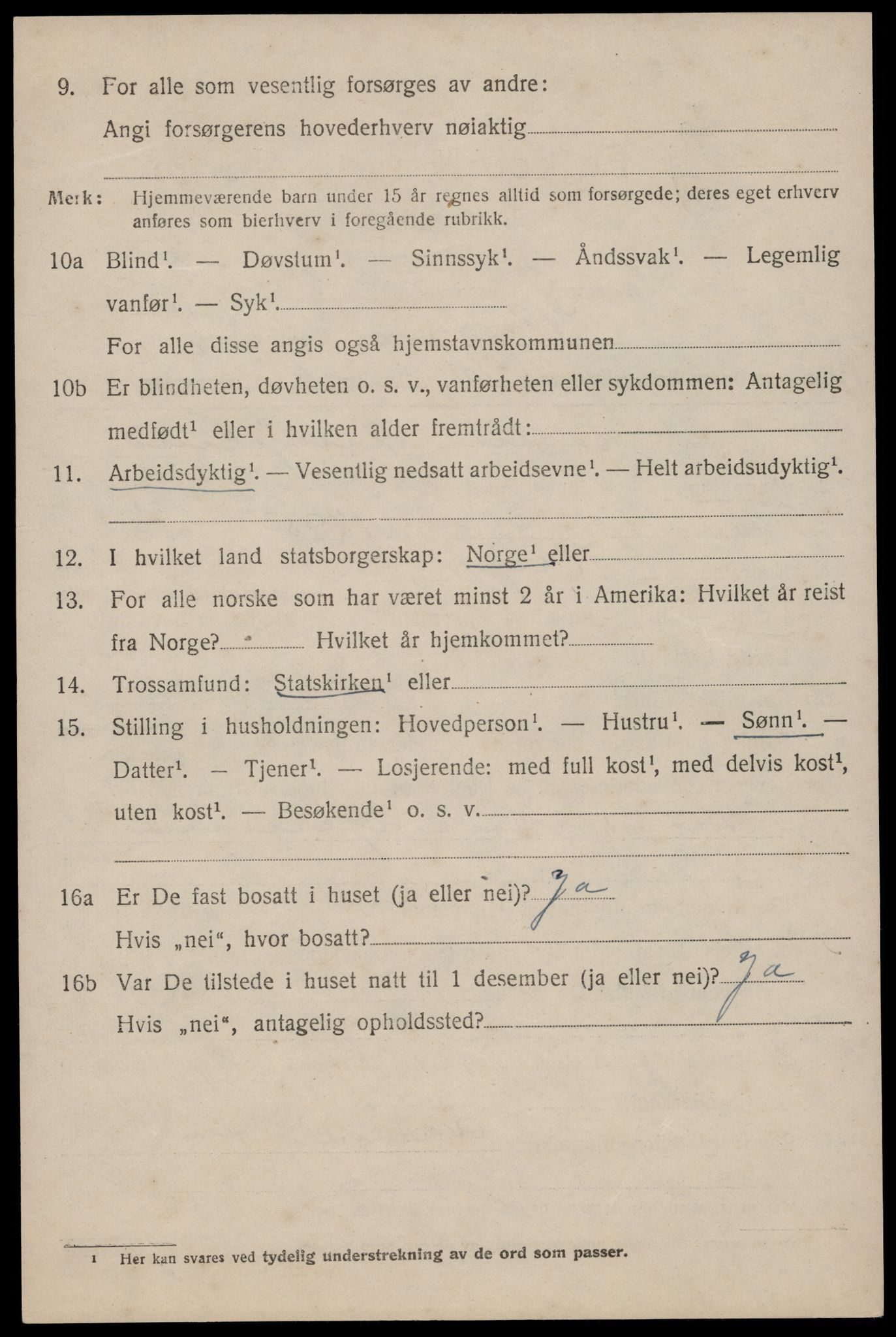 SAST, Folketelling 1920 for 1120 Klepp herred, 1920, s. 2685