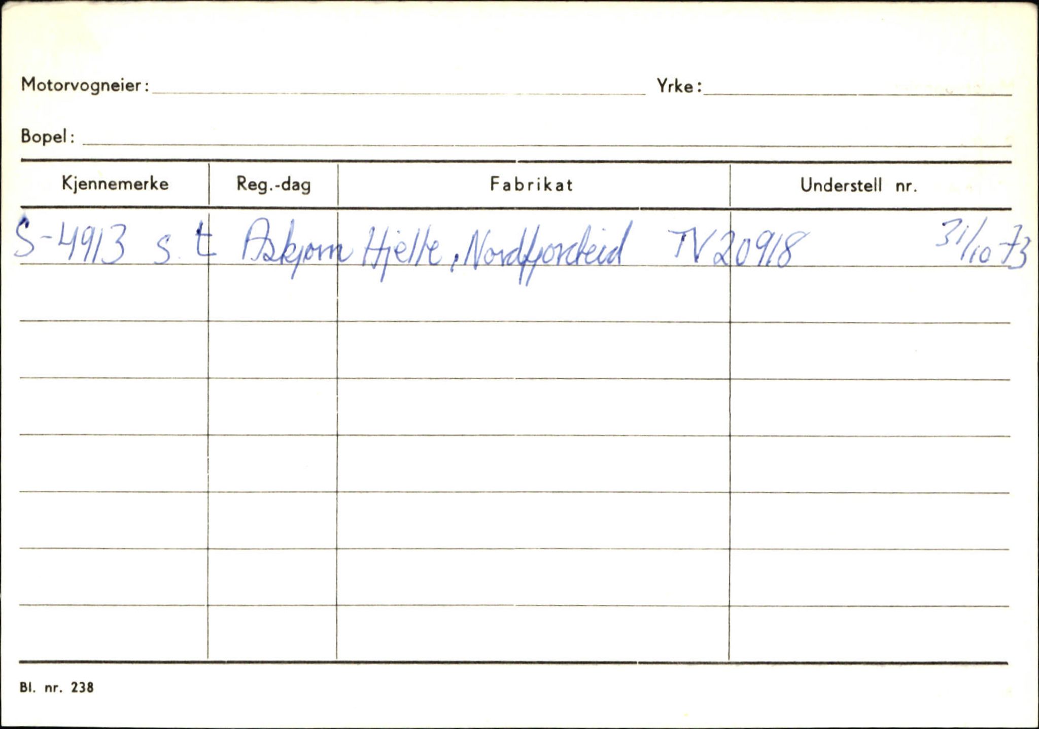 Statens vegvesen, Sogn og Fjordane vegkontor, SAB/A-5301/4/F/L0129: Eigarregistrer Eid A-S, 1945-1975, s. 349