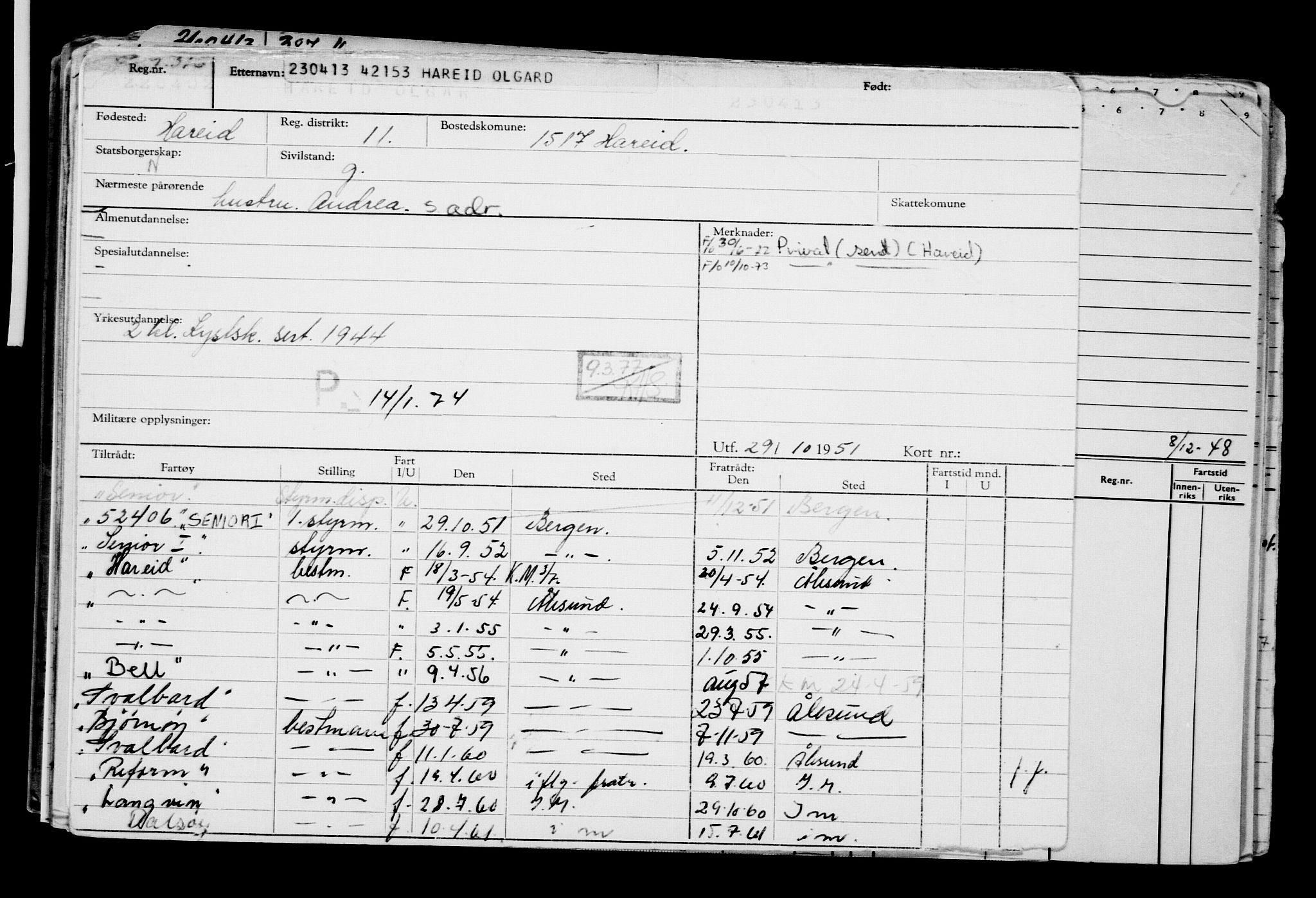 Direktoratet for sjømenn, RA/S-3545/G/Gb/L0112: Hovedkort, 1913, s. 226