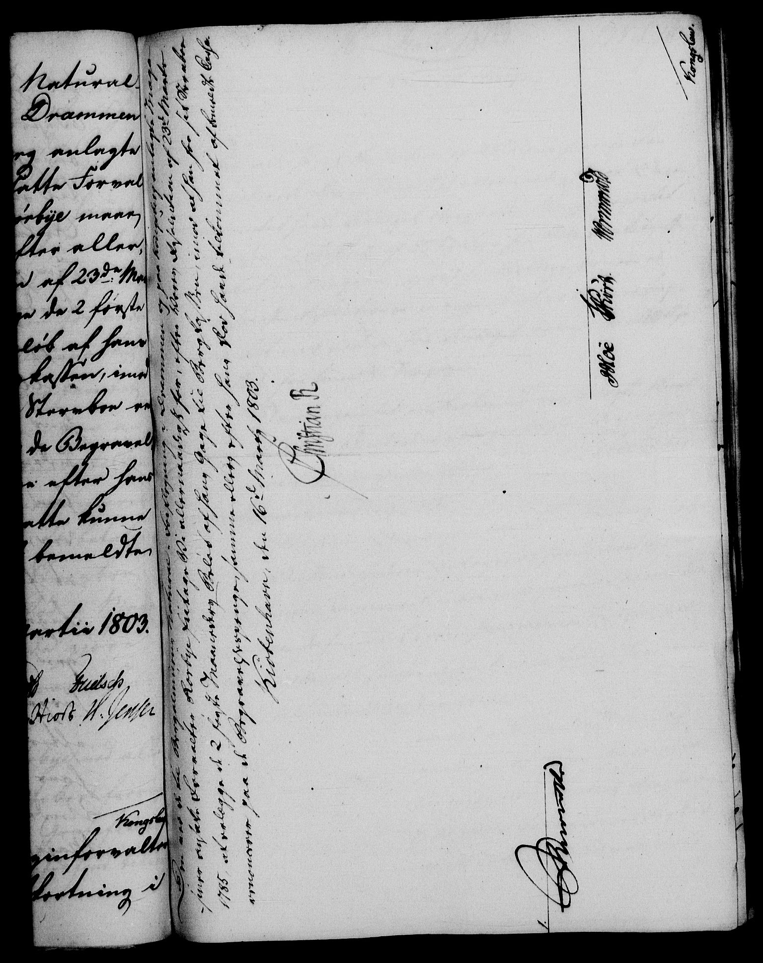 Rentekammeret, Renteskriverkontorene, AV/RA-EA-3115/M/Mf/Mfb/L0006: Relasjons- og resolusjonsprotokoll med register (merket RK 54.12), 1803-1804