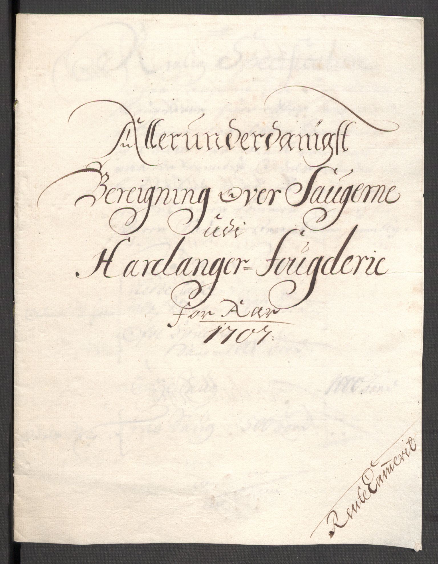 Rentekammeret inntil 1814, Reviderte regnskaper, Fogderegnskap, RA/EA-4092/R48/L2984: Fogderegnskap Sunnhordland og Hardanger, 1706-1707, s. 435