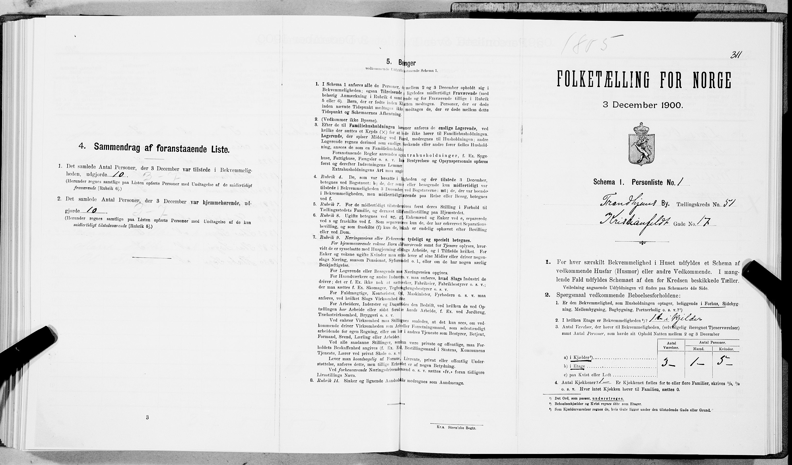 SAT, Folketelling 1900 for 1601 Trondheim kjøpstad, 1900, s. 8636