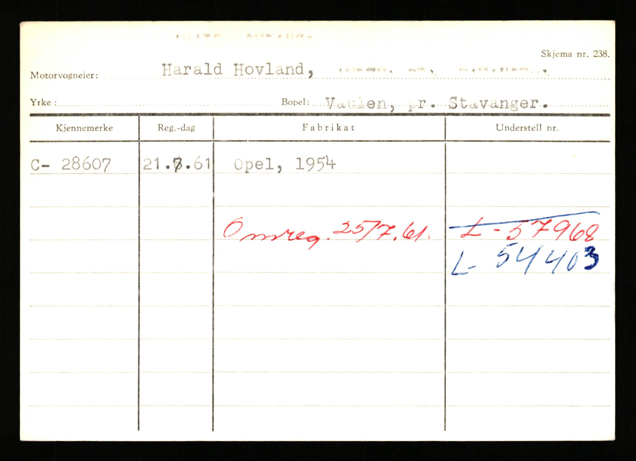 Stavanger trafikkstasjon, SAST/A-101942/0/G/L0005: Registreringsnummer: 23000 - 34245, 1930-1971, s. 1799