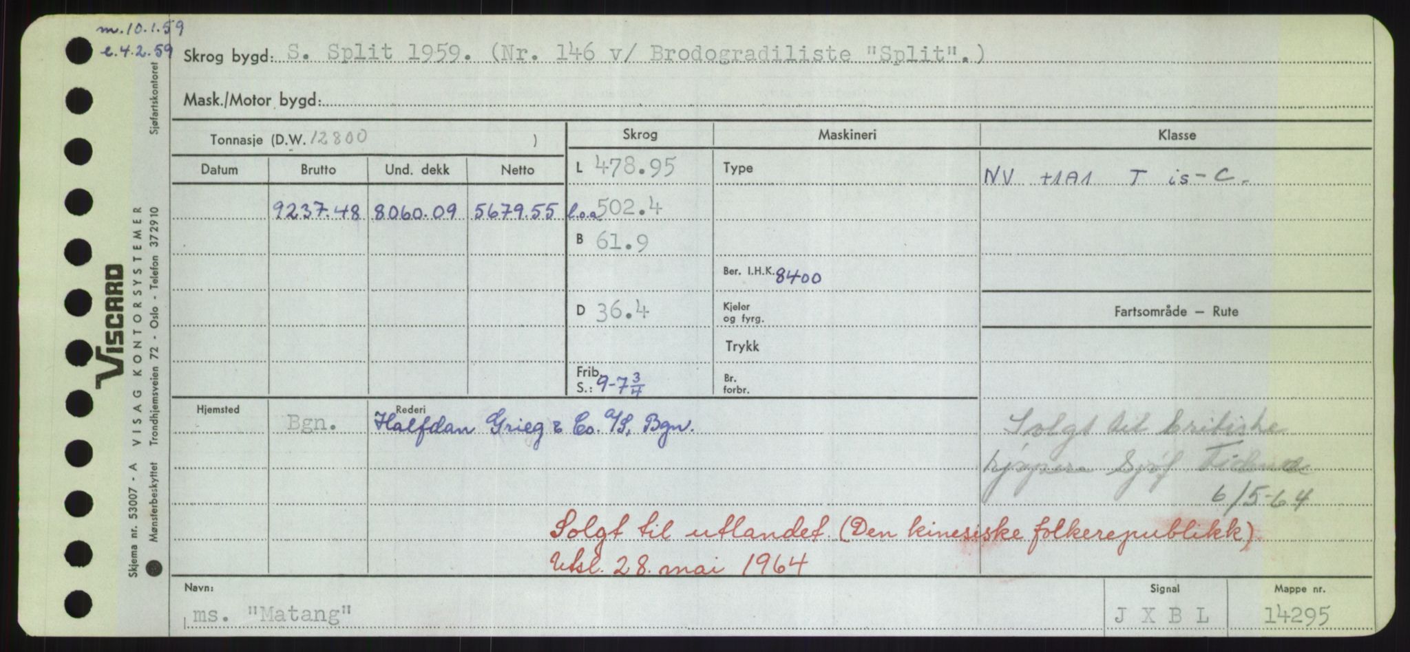 Sjøfartsdirektoratet med forløpere, Skipsmålingen, RA/S-1627/H/Hd/L0024: Fartøy, M-Mim, s. 393