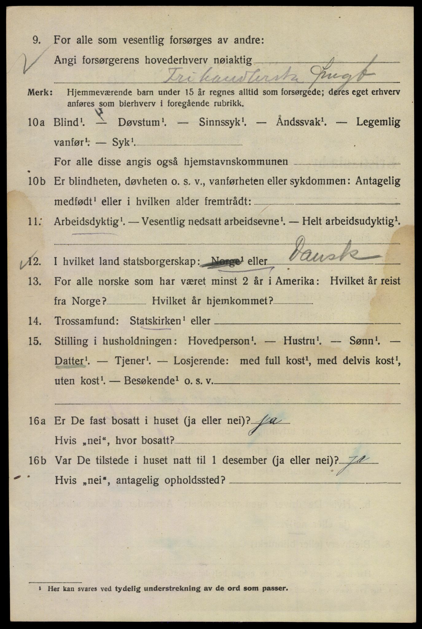 SAO, Folketelling 1920 for 0301 Kristiania kjøpstad, 1920, s. 657912