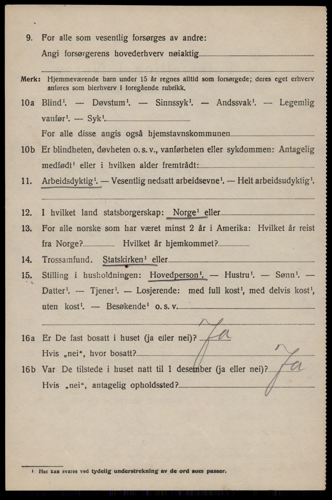 SAKO, Folketelling 1920 for 0827 Hjartdal herred, 1920, s. 2301