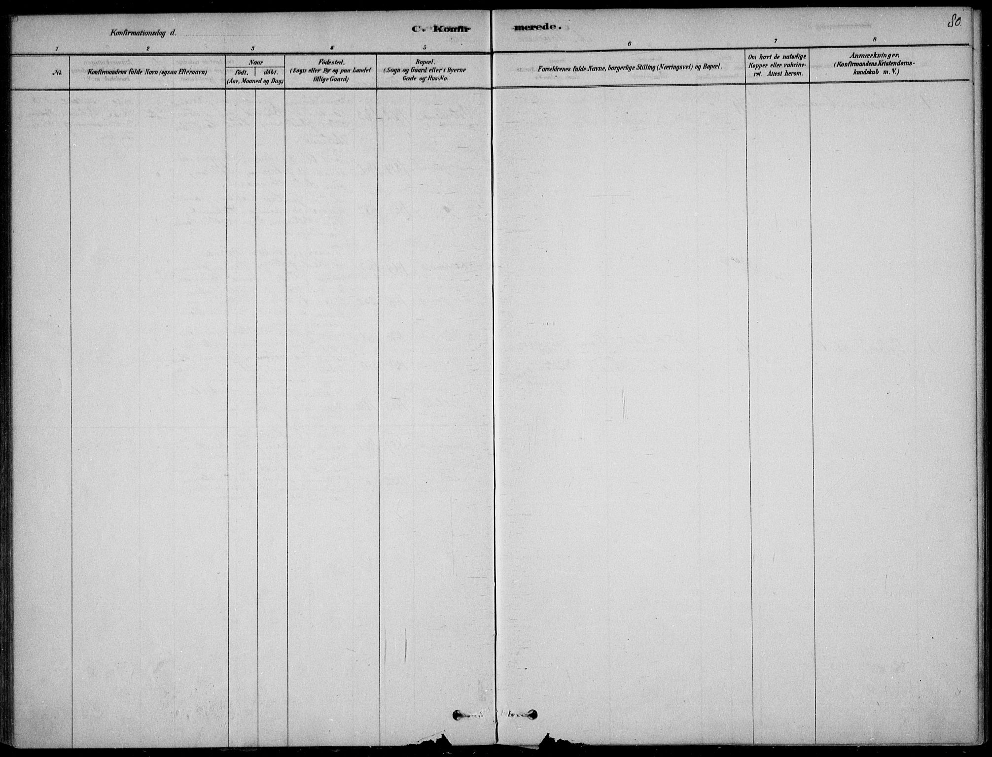 Langesund kirkebøker, AV/SAKO-A-280/F/Fa/L0002: Ministerialbok nr. 2, 1878-1892, s. 80