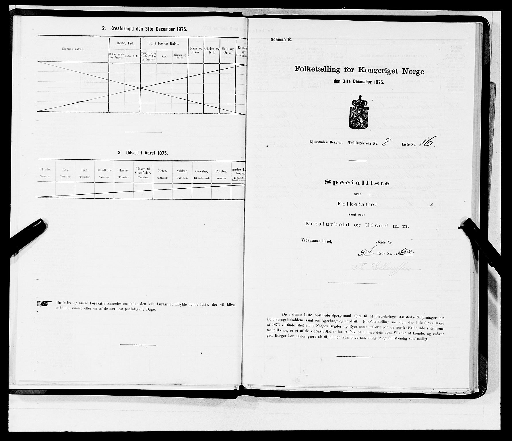 SAB, Folketelling 1875 for 1301 Bergen kjøpstad, 1875, s. 396