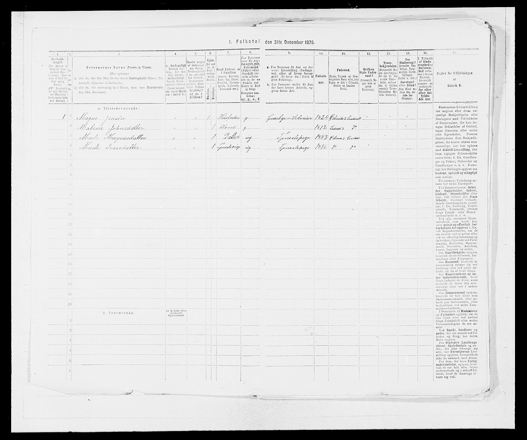 SAB, Folketelling 1875 for 1263P Lindås prestegjeld, 1875, s. 1896