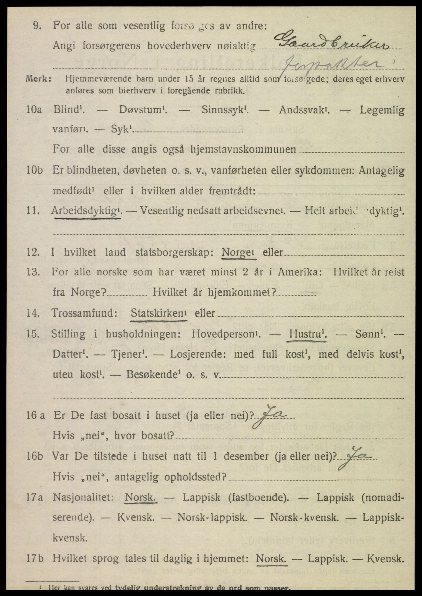 SAT, Folketelling 1920 for 1833 Mo herred, 1920, s. 8516