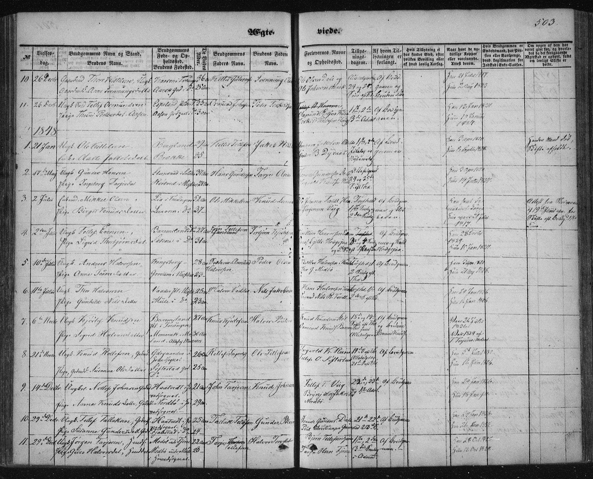 Nissedal kirkebøker, AV/SAKO-A-288/F/Fa/L0003: Ministerialbok nr. I 3, 1846-1870, s. 502-503