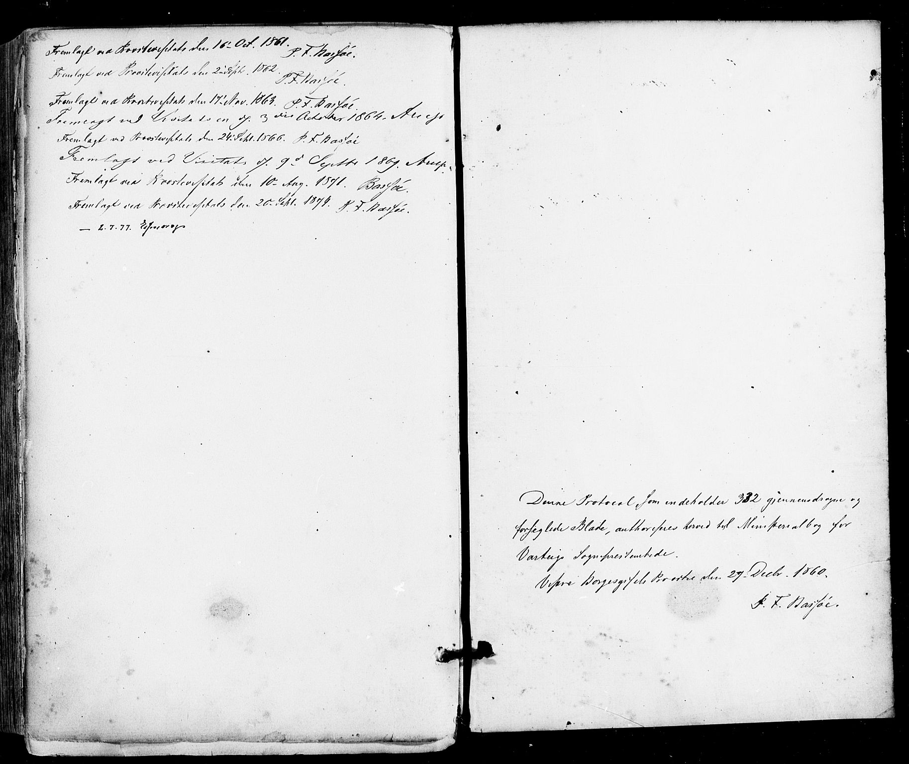 Varteig prestekontor Kirkebøker, SAO/A-10447a/F/Fa/L0001: Ministerialbok nr. 1, 1861-1877