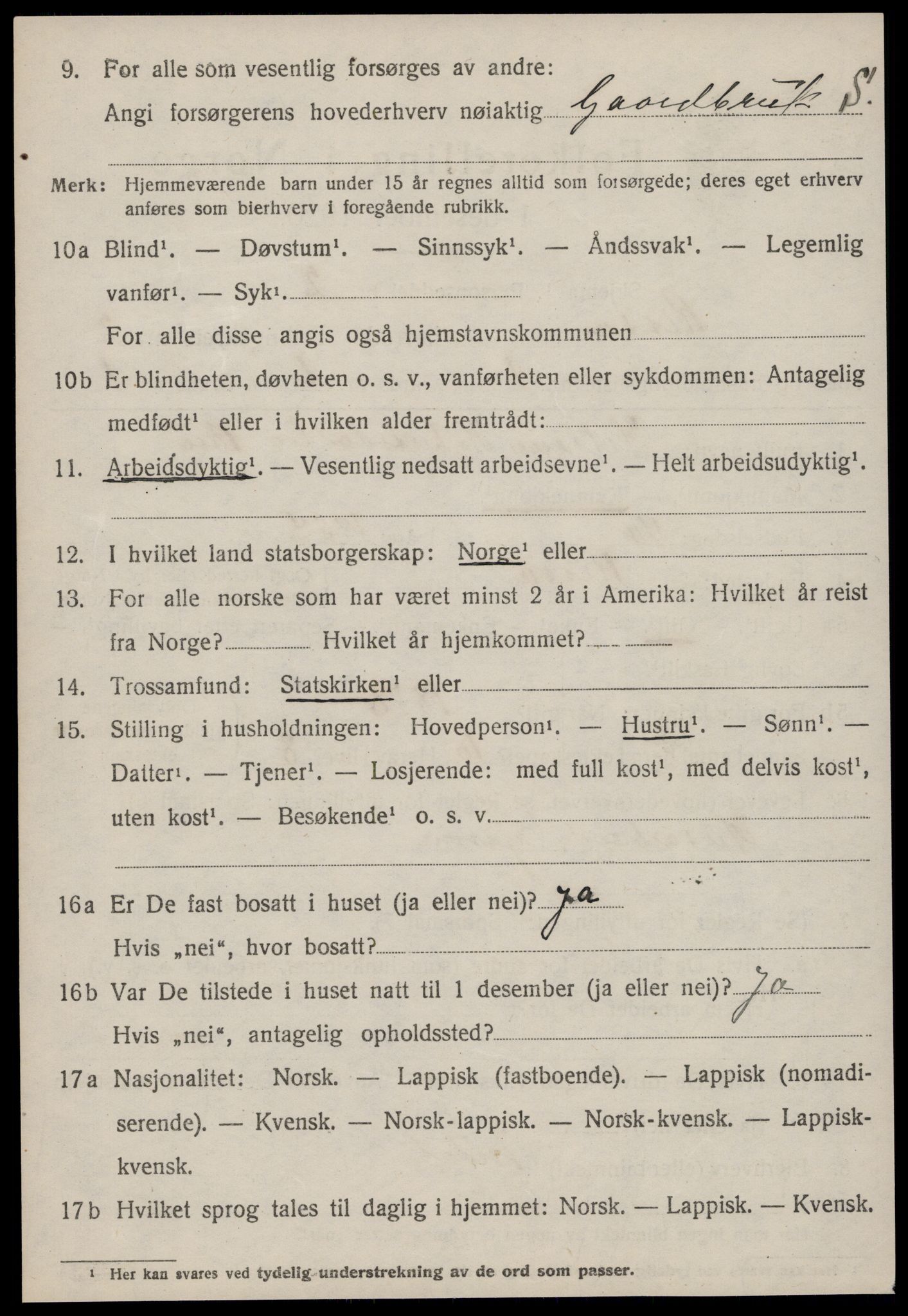 SAT, Folketelling 1920 for 1624 Rissa herred, 1920, s. 1614