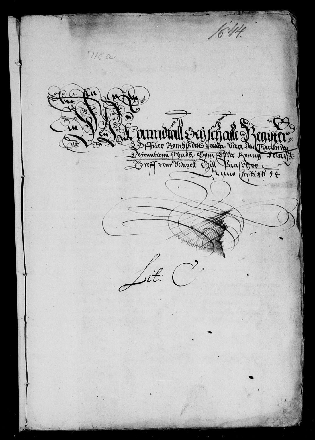 Rentekammeret inntil 1814, Reviderte regnskaper, Lensregnskaper, AV/RA-EA-5023/R/Rb/Rbw/L0078: Trondheim len, 1643-1644