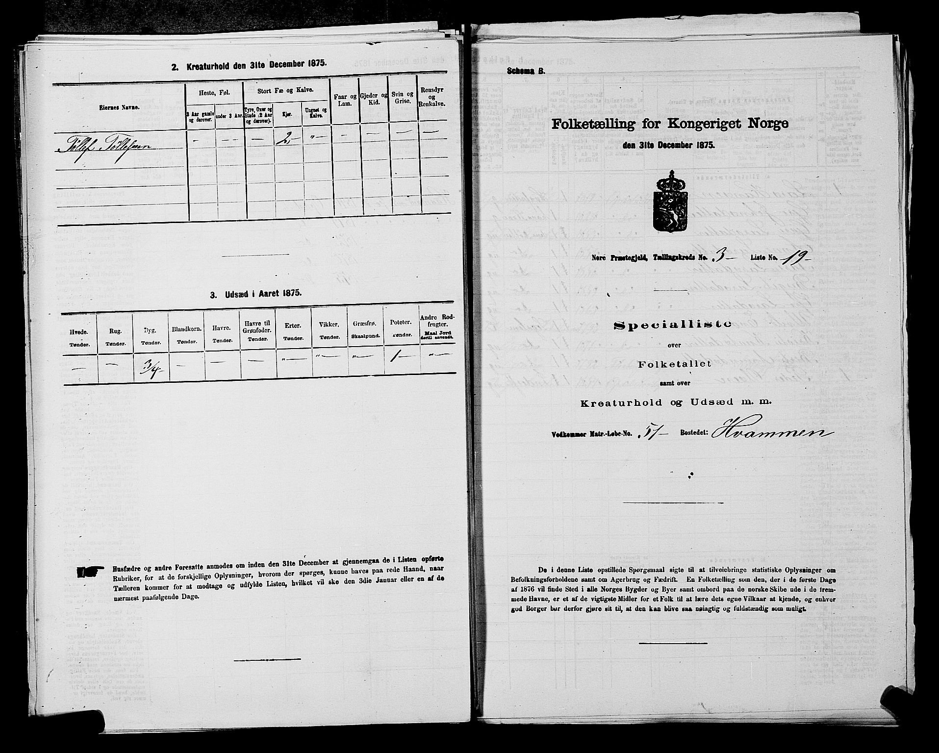 SAKO, Folketelling 1875 for 0633P Nore prestegjeld, 1875, s. 418