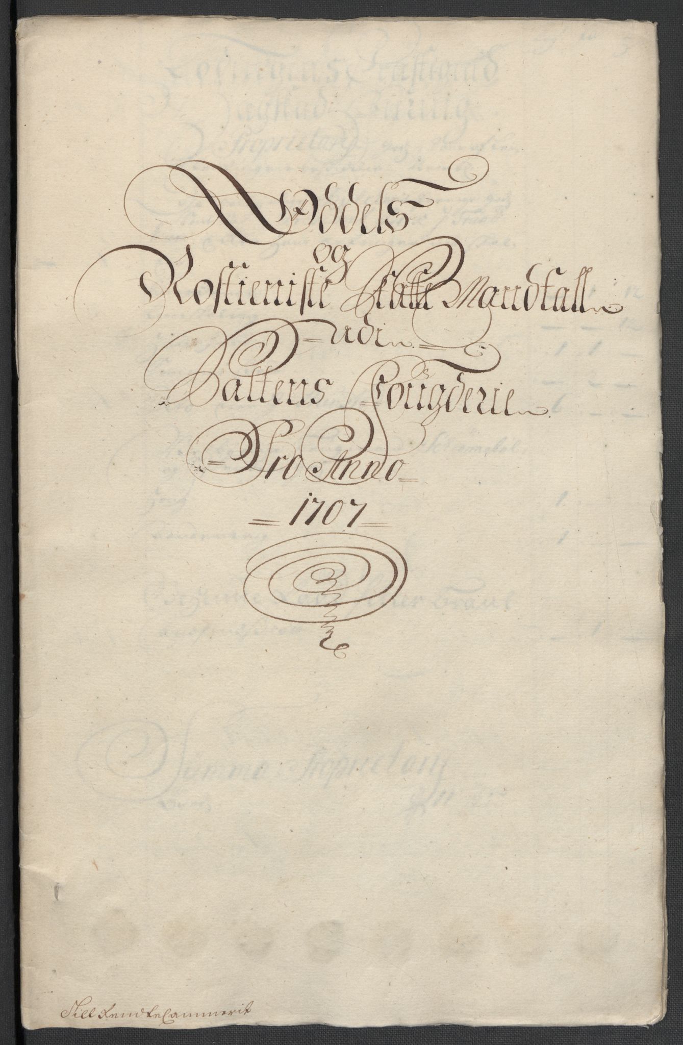 Rentekammeret inntil 1814, Reviderte regnskaper, Fogderegnskap, RA/EA-4092/R66/L4581: Fogderegnskap Salten, 1707-1710, s. 54