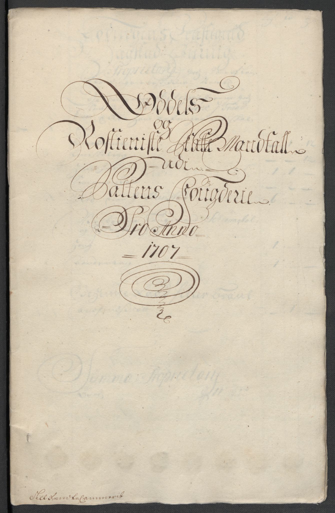 Rentekammeret inntil 1814, Reviderte regnskaper, Fogderegnskap, AV/RA-EA-4092/R66/L4581: Fogderegnskap Salten, 1707-1710, s. 54