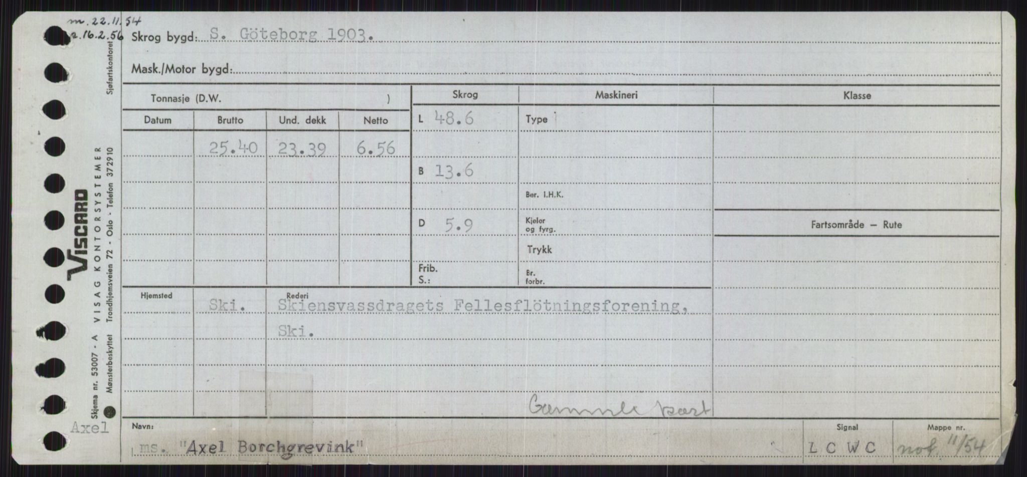 Sjøfartsdirektoratet med forløpere, Skipsmålingen, RA/S-1627/H/Ha/L0001/0001: Fartøy, A-Eig / Fartøy A-Bjøn, s. 577