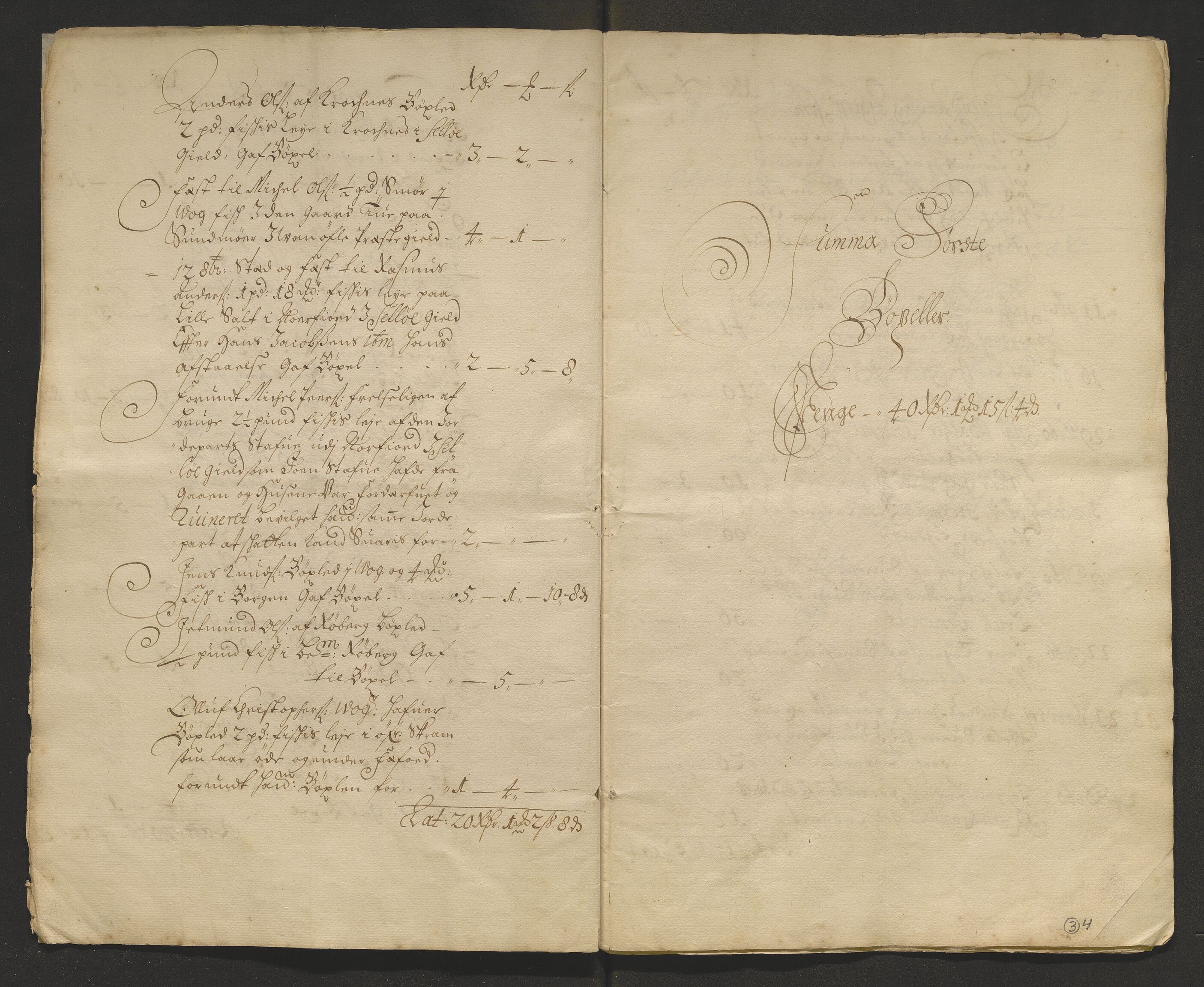 Stiftamtmannen i Bergen, AV/SAB-A-100006/F/Fb/Fbe/L0001: Lnr. 1816: Rekneskapar for St. Jørgens hospital, 1687-1724, s. 4