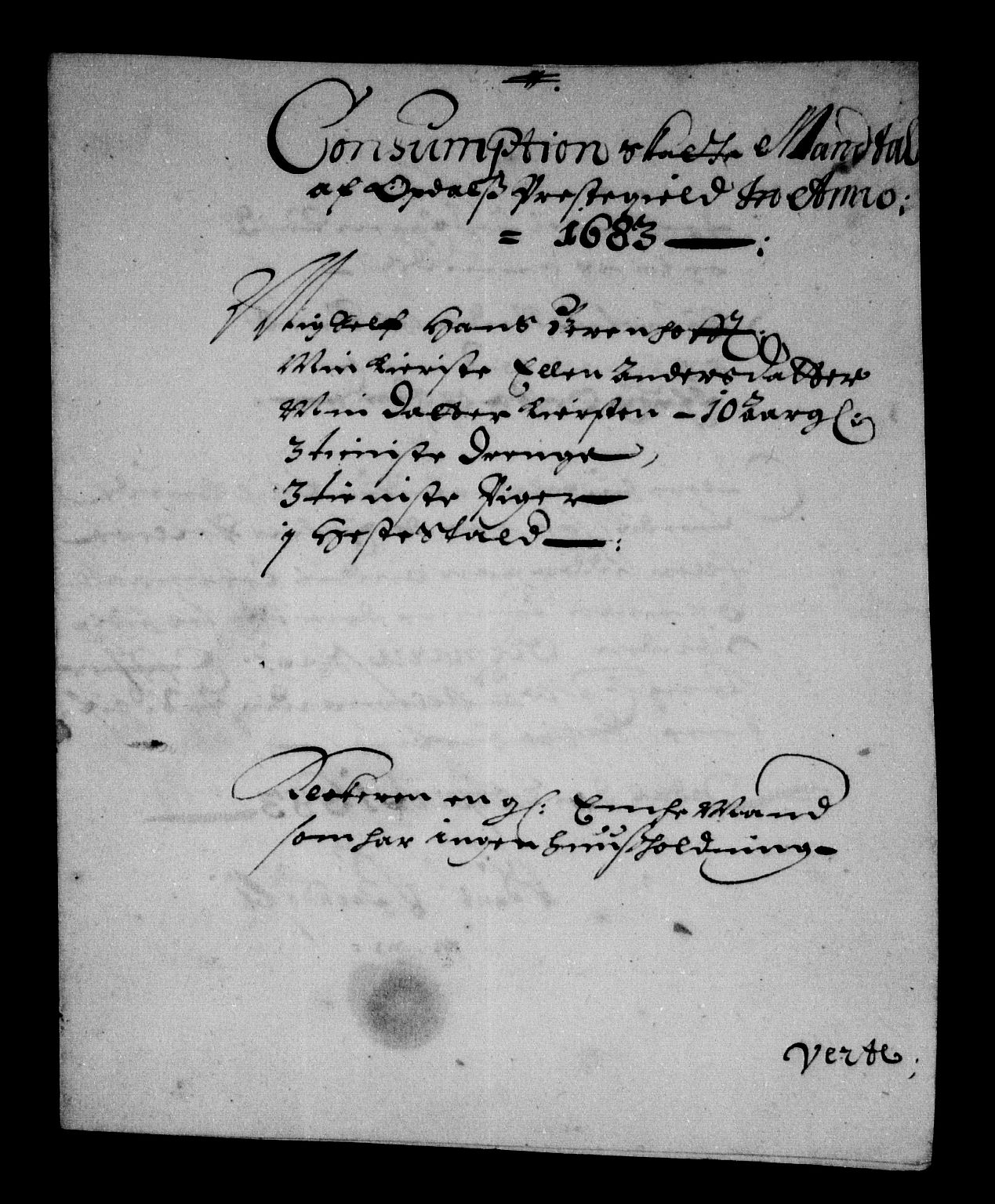 Rentekammeret inntil 1814, Reviderte regnskaper, Stiftamtstueregnskaper, Trondheim stiftamt og Nordland amt, AV/RA-EA-6044/R/Rg/L0072: Trondheim stiftamt og Nordland amt, 1683