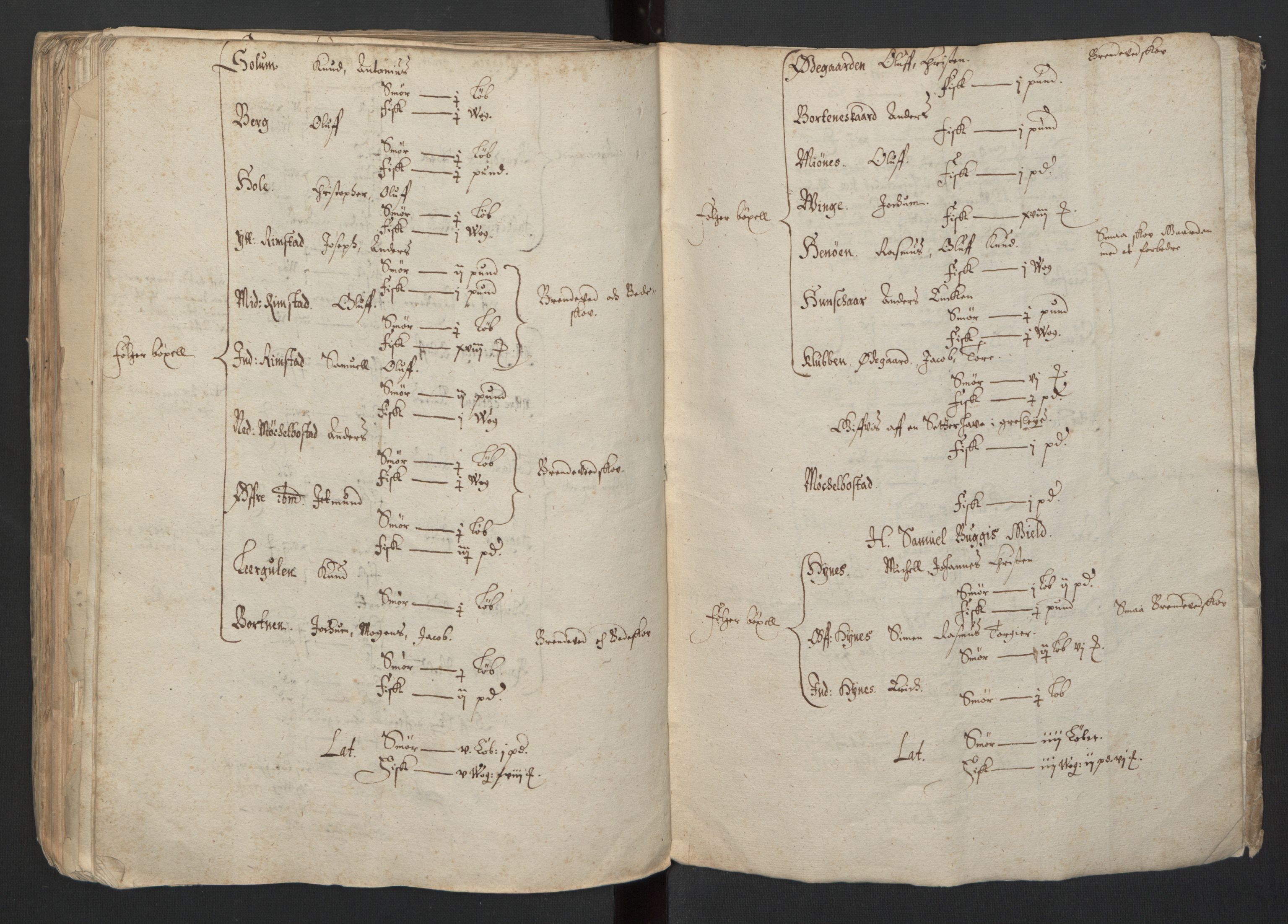 Rentekammeret inntil 1814, Realistisk ordnet avdeling, AV/RA-EA-4070/L/L0026/0001: Bergen lagdømme: / Jordebok over det benefiserte gods, 1661