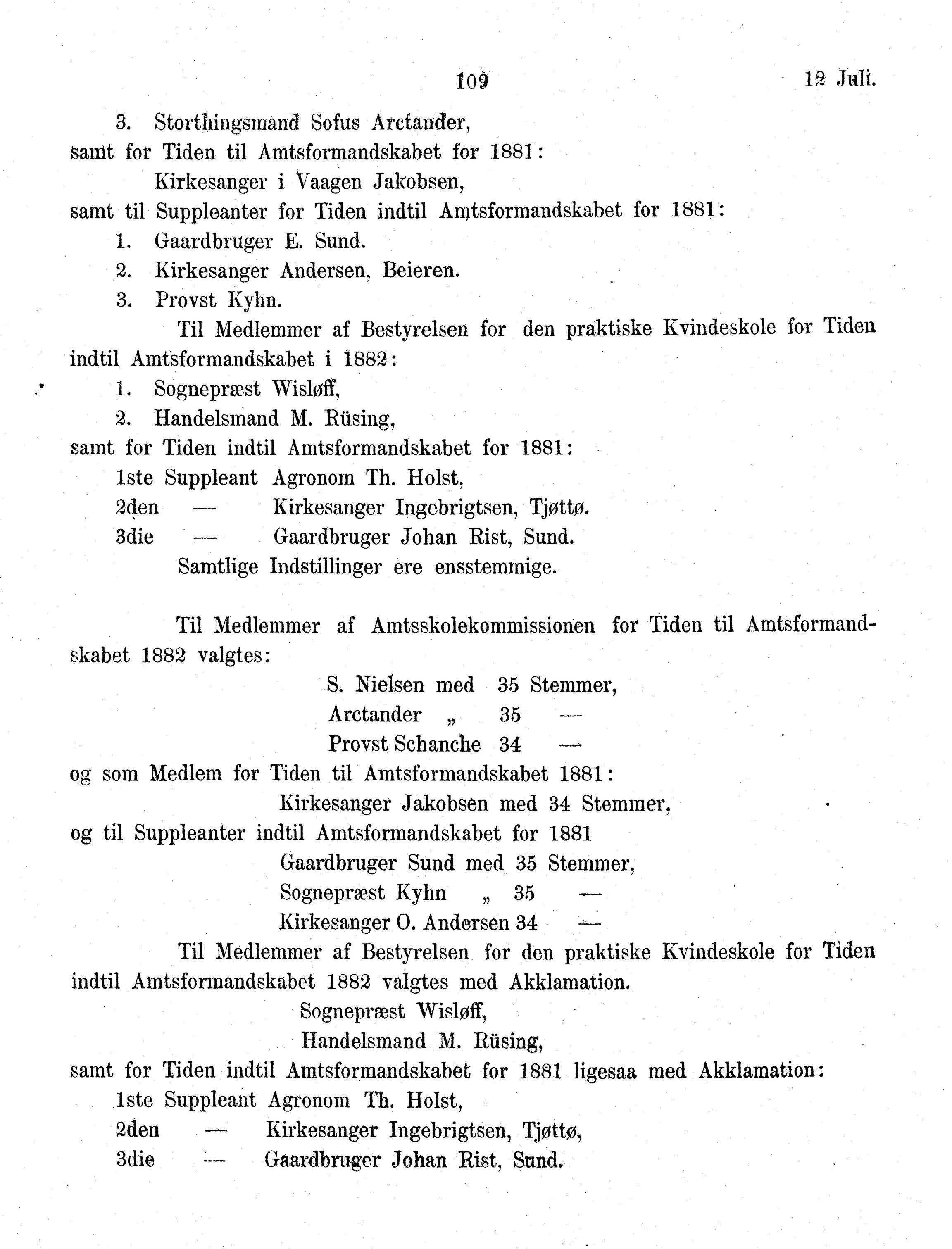 Nordland Fylkeskommune. Fylkestinget, AIN/NFK-17/176/A/Ac/L0013: Fylkestingsforhandlinger 1880, 1880