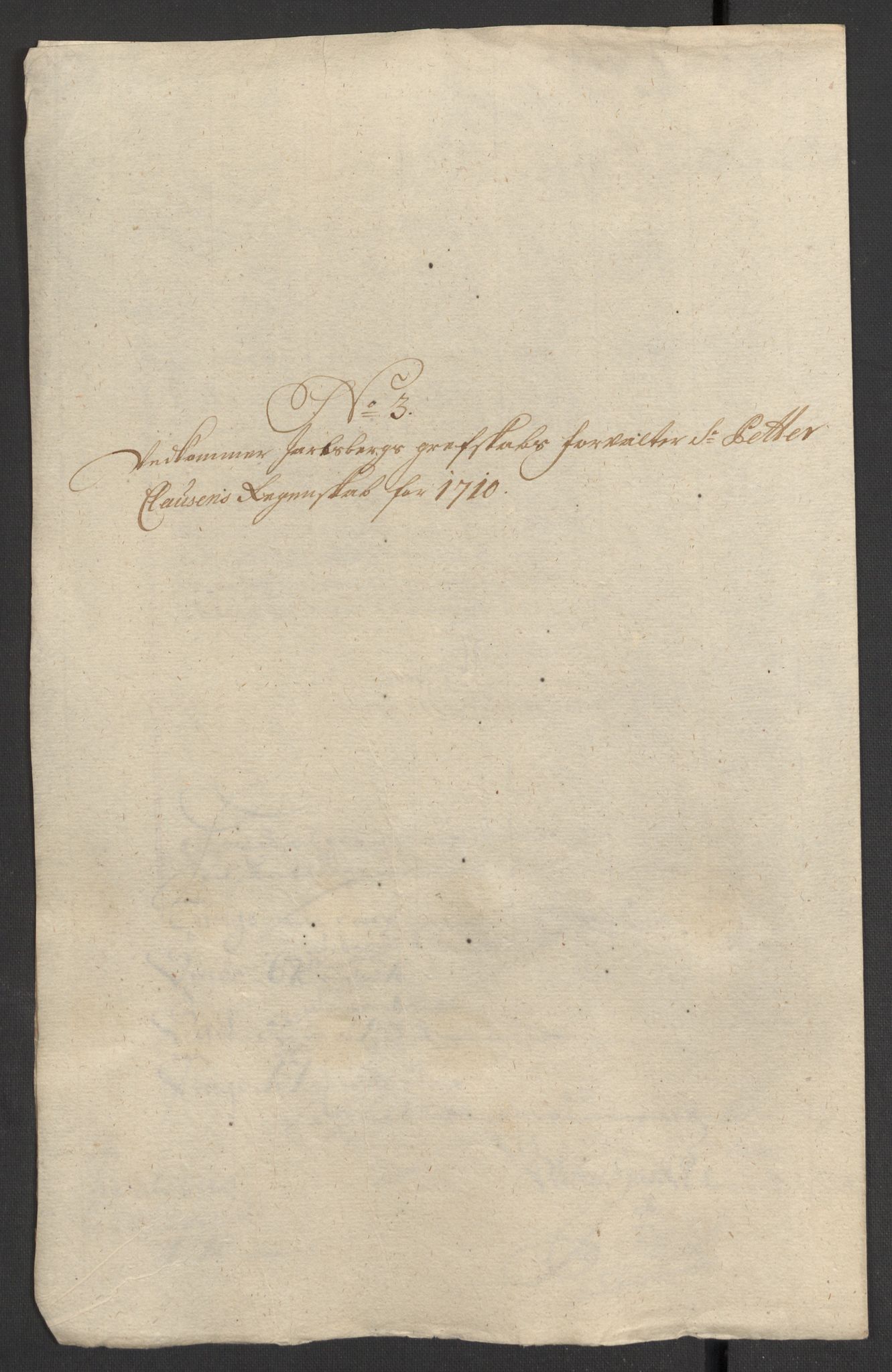 Rentekammeret inntil 1814, Reviderte regnskaper, Fogderegnskap, RA/EA-4092/R32/L1875: Fogderegnskap Jarlsberg grevskap, 1710, s. 158