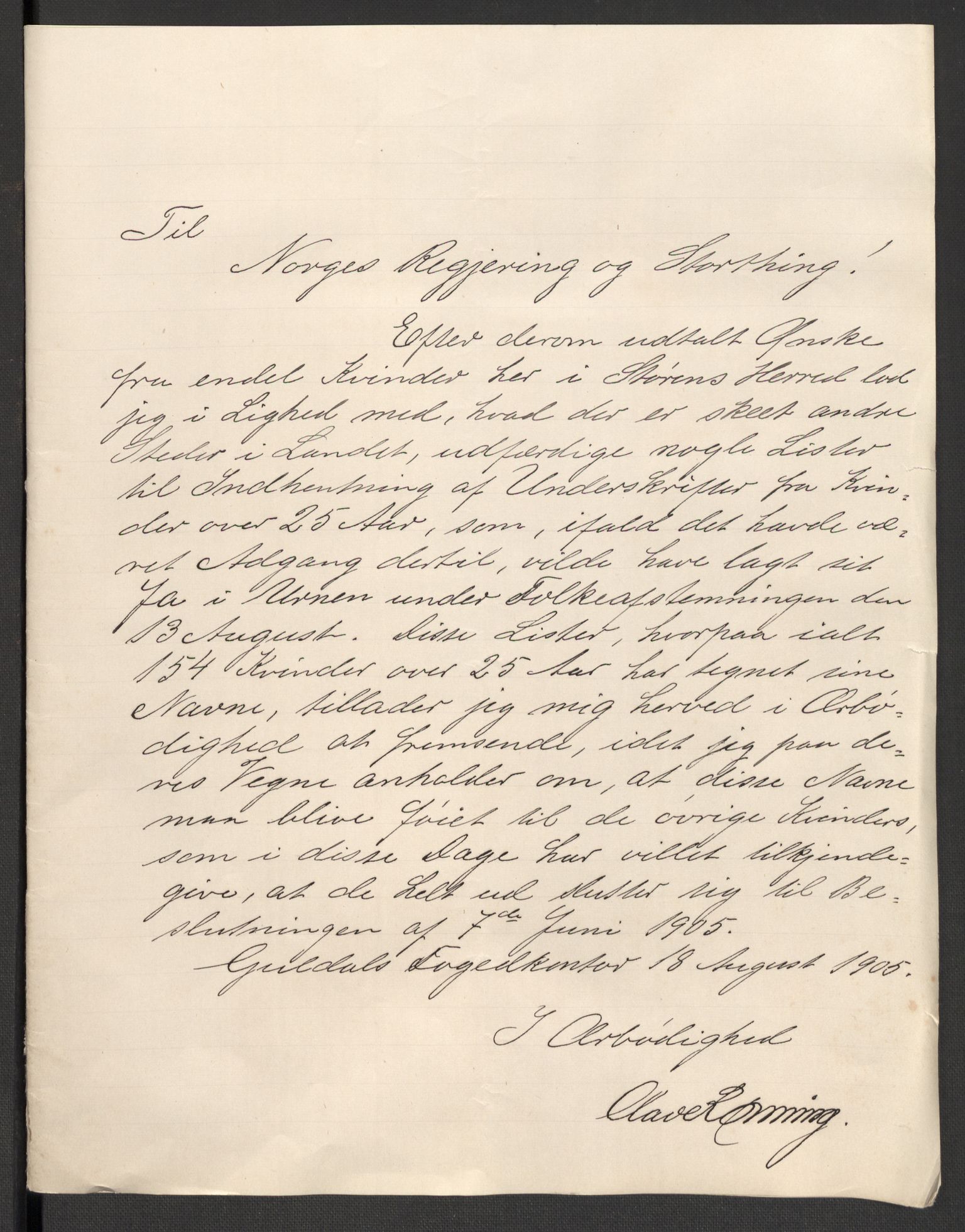 Justisdepartementet, 2. sivilkontor C, AV/RA-S-1040/F/L0125B/0002: Folkeavstemmingen august 1905 / Kvinnenes stemmelister, 1905, s. 2