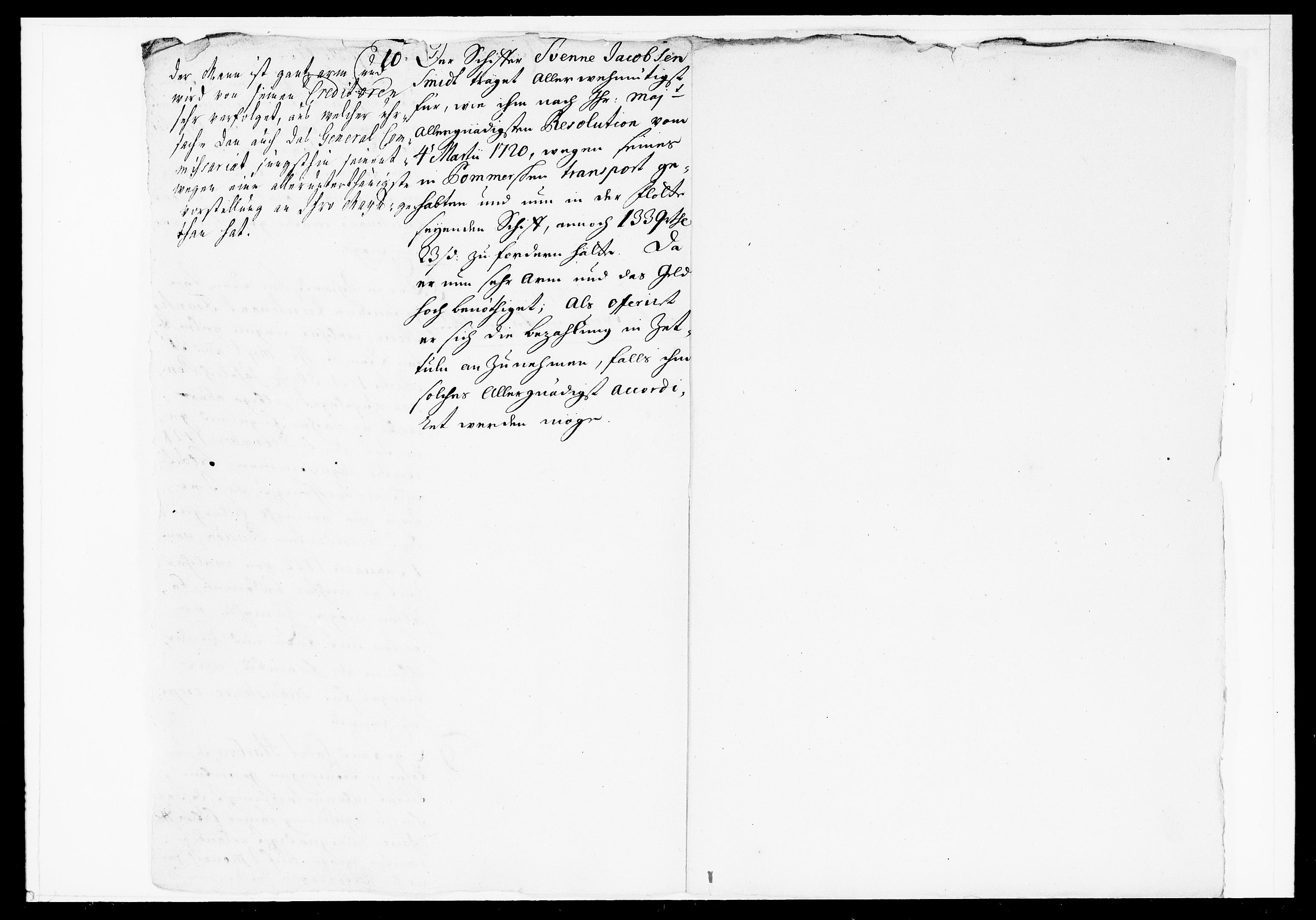 Krigskollegiet, Krigskancelliet, DRA/A-0006/-/1069-1071: Refererede sager, 1723, s. 158