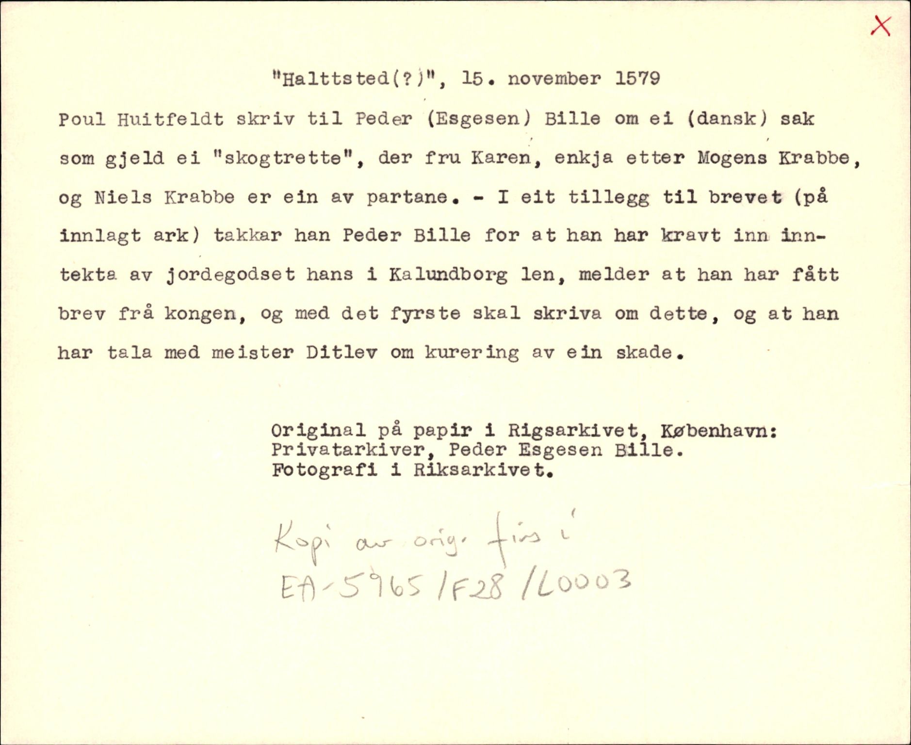 Riksarkivets diplomsamling, AV/RA-EA-5965/F35/F35d/L0001: Innlånte diplomer, seddelregister, 1316-1591, s. 469