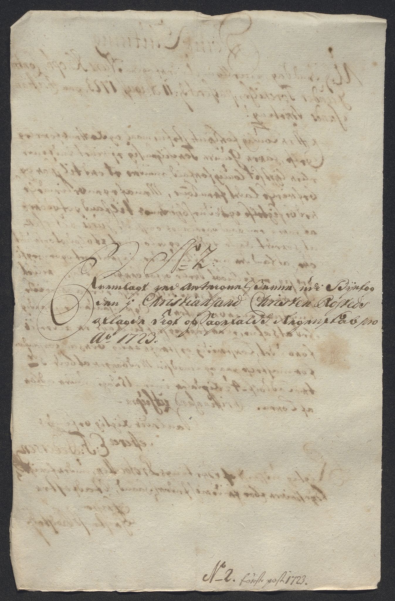 Rentekammeret inntil 1814, Reviderte regnskaper, Byregnskaper, AV/RA-EA-4066/R/Rm/L0286: [M19] Sikt og sakefall, 1719-1727, s. 248