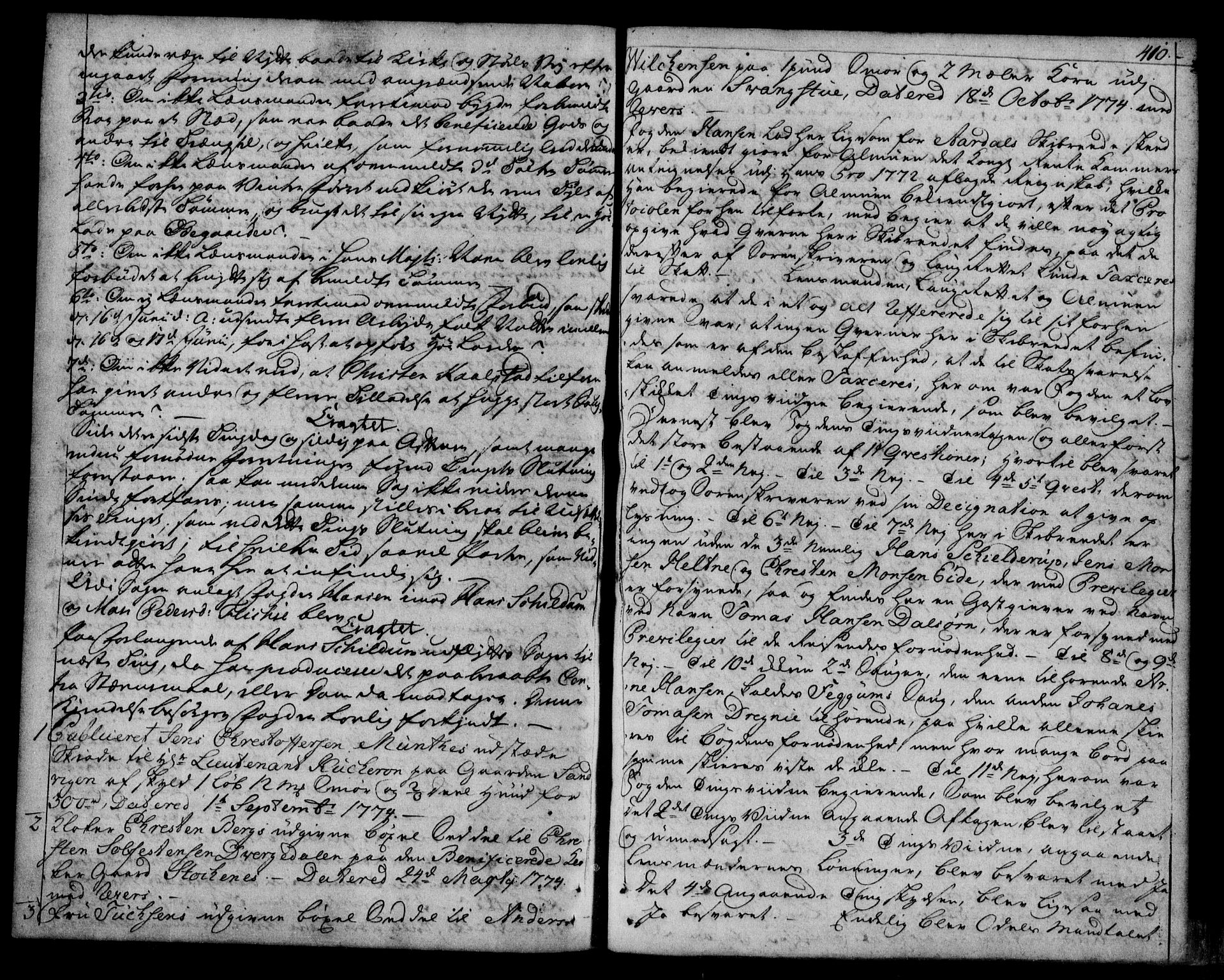 Indre Sogn tingrett, AV/SAB-A-3301/1/F/Fa/L0043: Tingbok 43, 1772-1774, s. 409b-410a