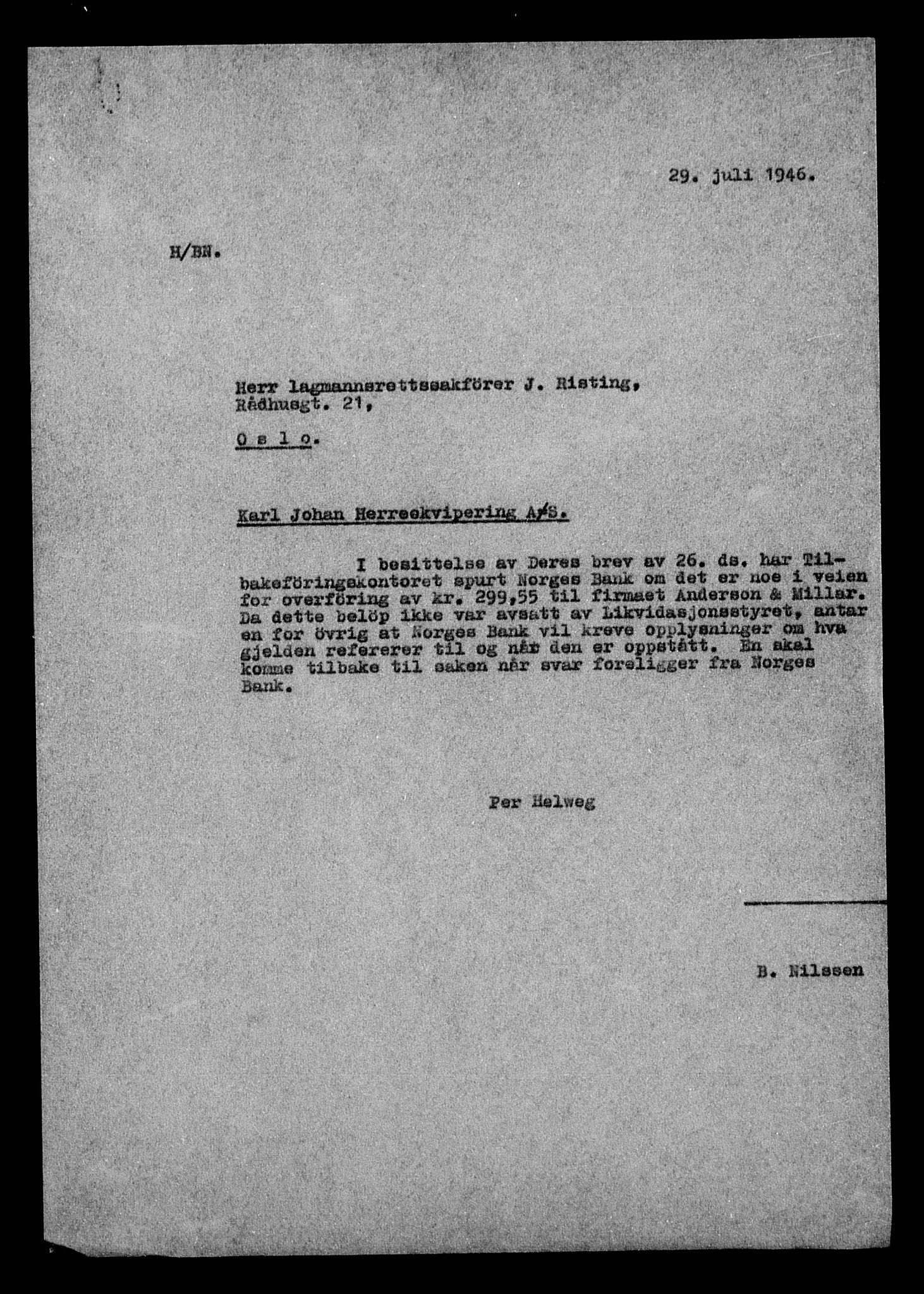 Justisdepartementet, Tilbakeføringskontoret for inndratte formuer, RA/S-1564/H/Hc/Hcc/L0949: --, 1945-1947, s. 54