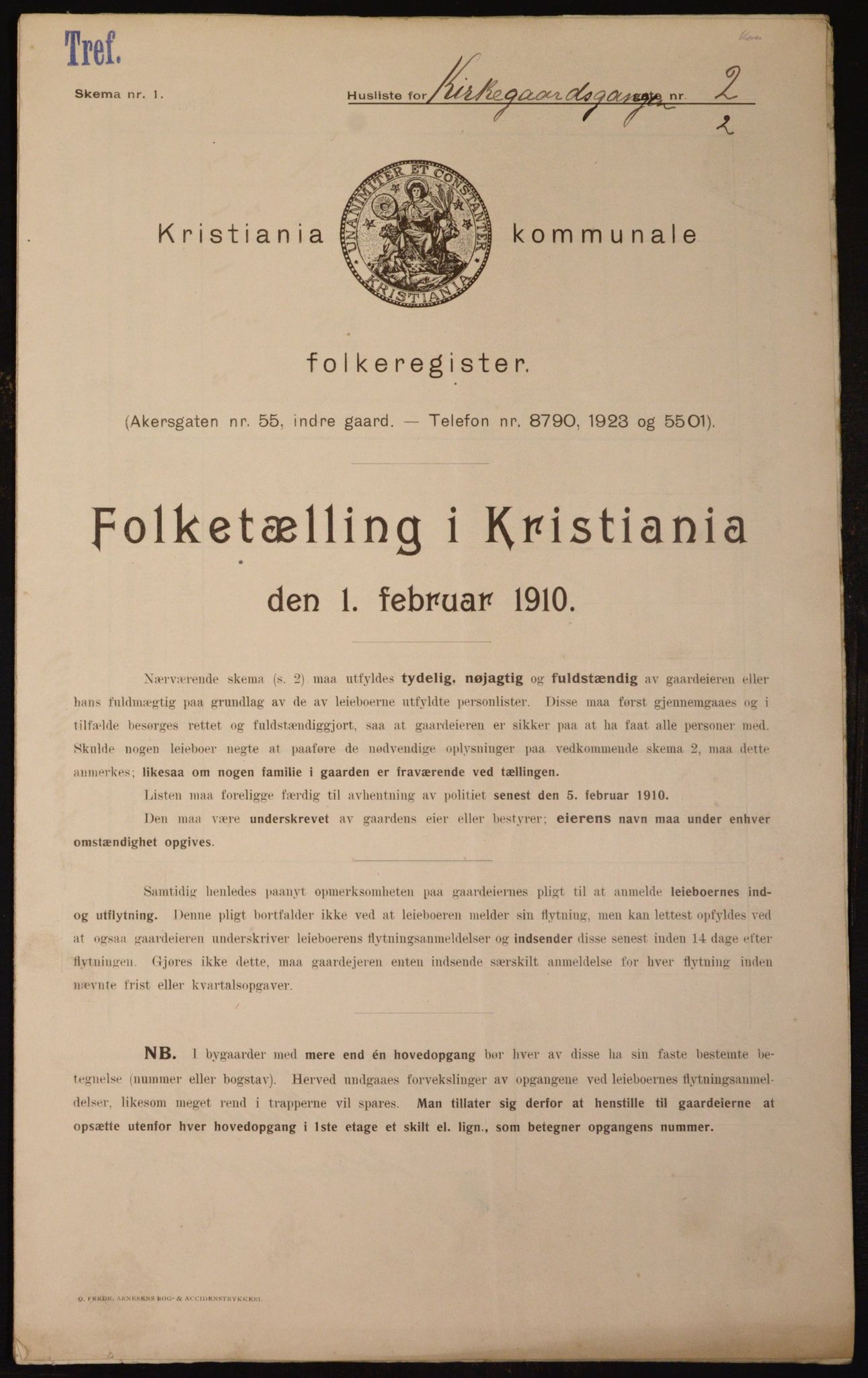 OBA, Kommunal folketelling 1.2.1910 for Kristiania, 1910, s. 48466