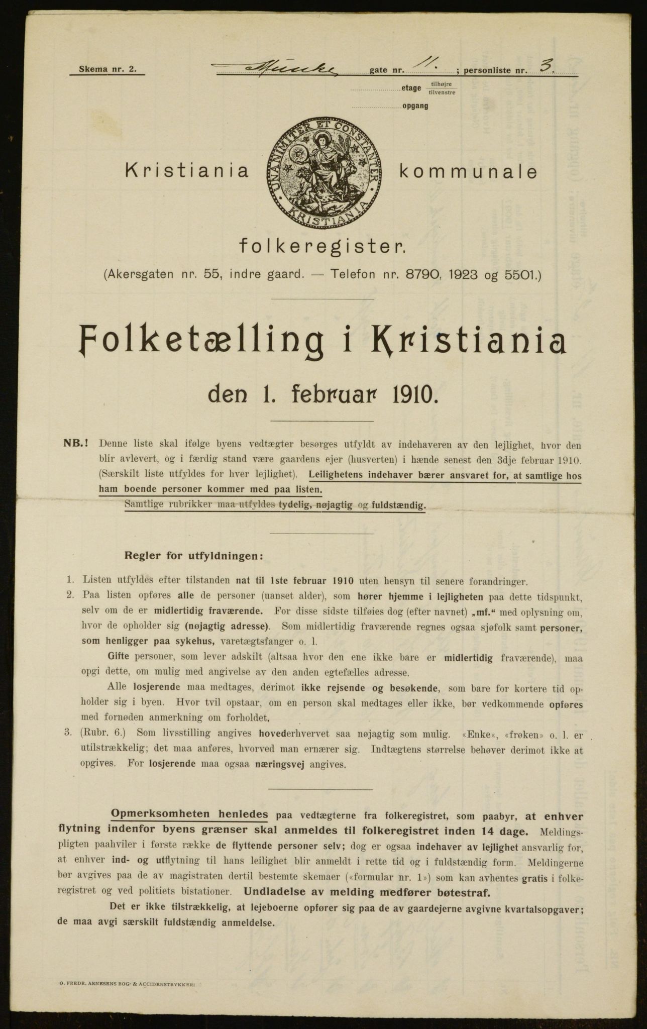 OBA, Kommunal folketelling 1.2.1910 for Kristiania, 1910, s. 65736