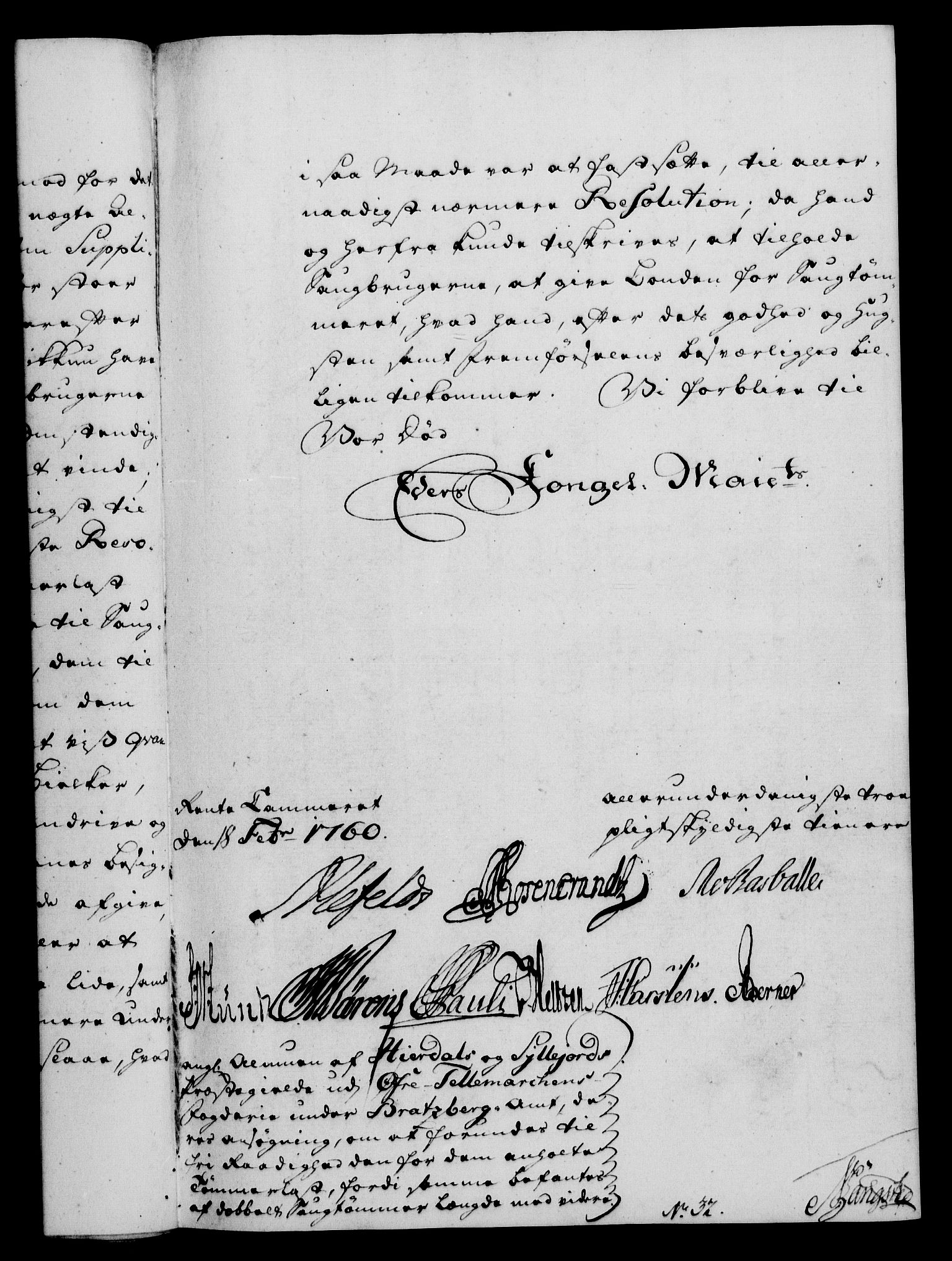 Rentekammeret, Kammerkanselliet, AV/RA-EA-3111/G/Gf/Gfa/L0042: Norsk relasjons- og resolusjonsprotokoll (merket RK 52.42), 1760, s. 92