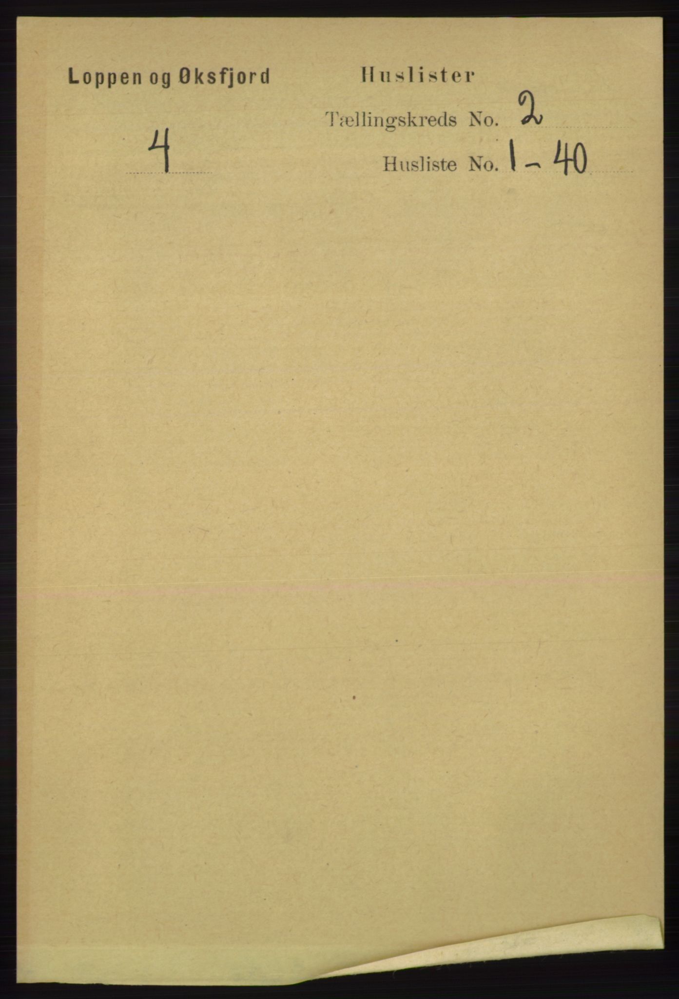 RA, Folketelling 1891 for 2014 Loppa herred, 1891, s. 326