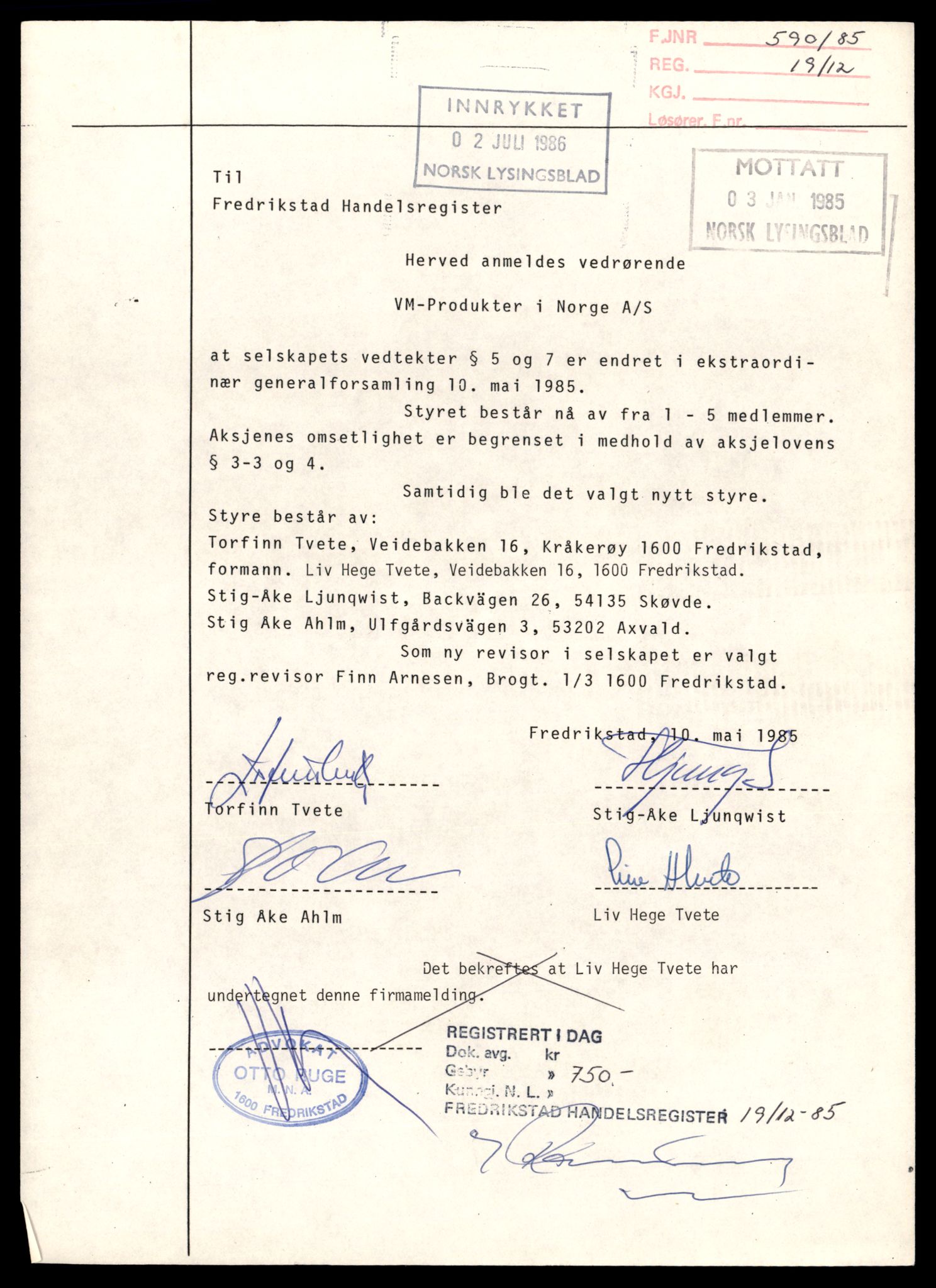 Fredrikstad tingrett, AV/SAT-A-10473/K/Kb/Kbb/L0062: Enkeltmannsforetak, aksjeselskap og andelslag, Vm-Zo, 1944-1990, s. 1