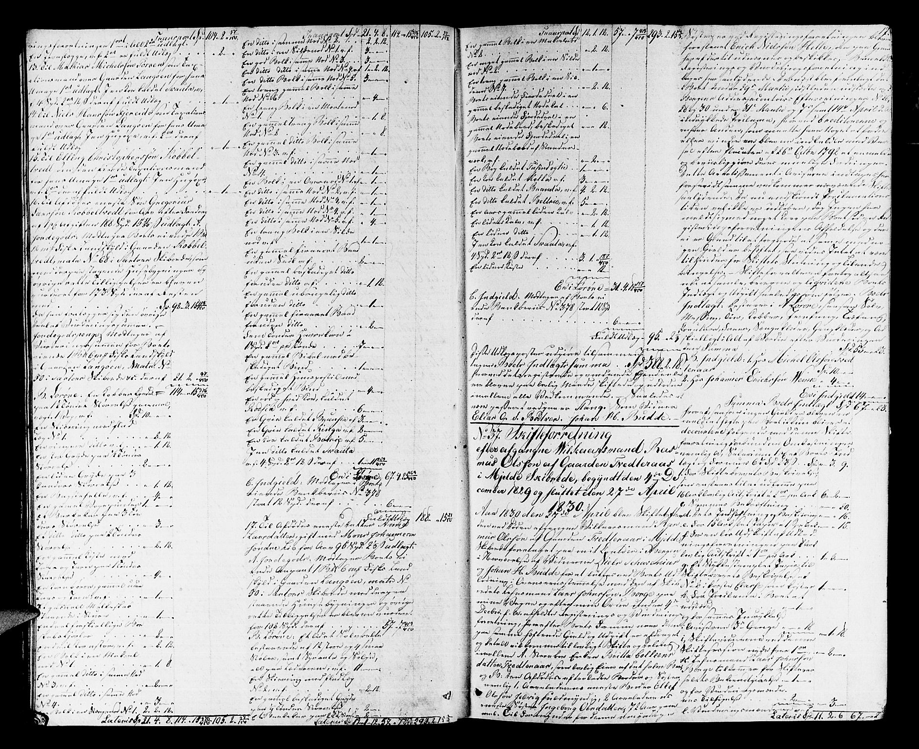 Nordhordland sorenskrivar, AV/SAB-A-2901/1/H/Ha/L0018: Skifteprotokollar Nordhordland , 1830-1833, s. 16b-17a
