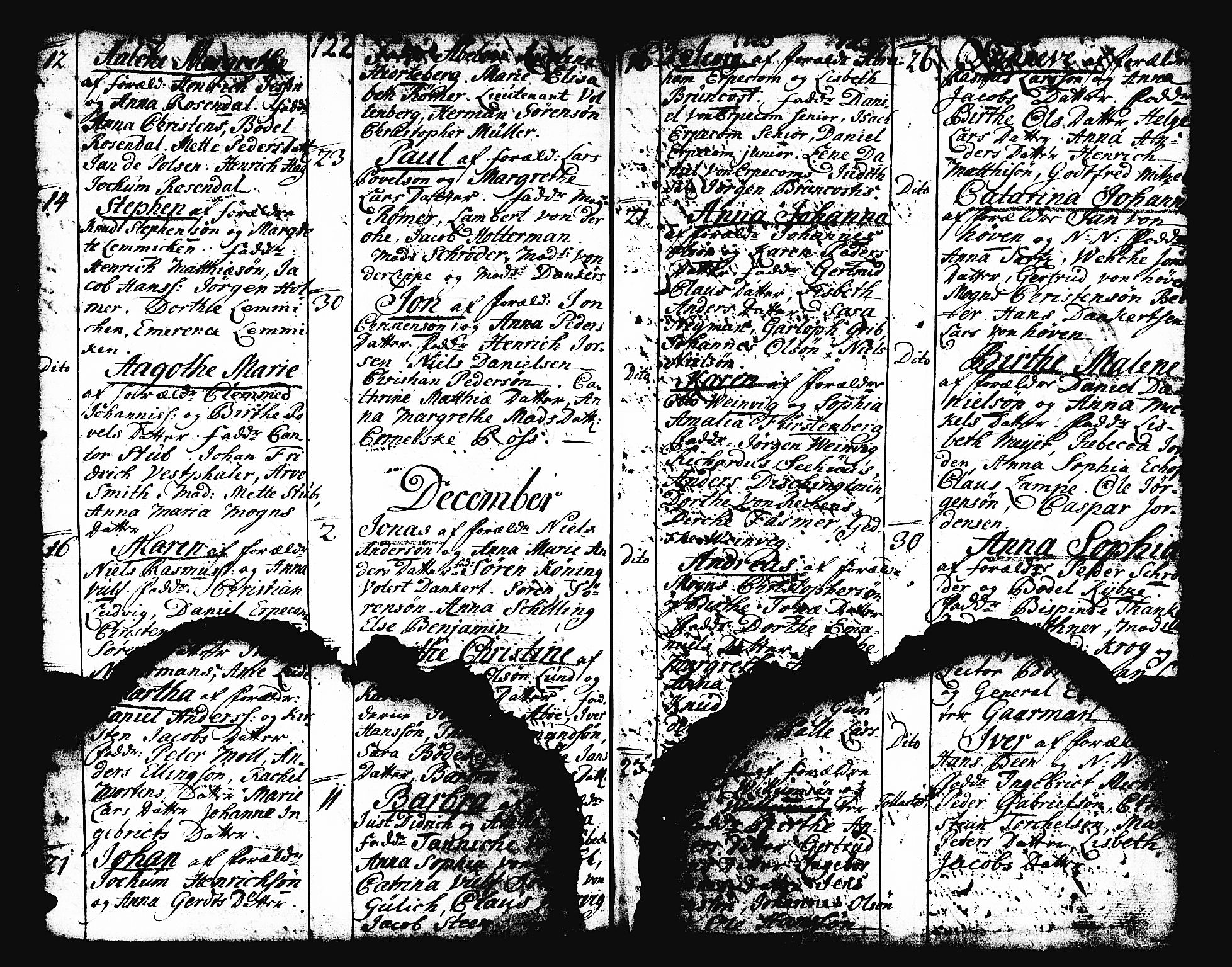 Domkirken sokneprestembete, AV/SAB-A-74801/H/Haa/L0001: Ministerialbok nr. A 1, 1719-1732, s. 122-123