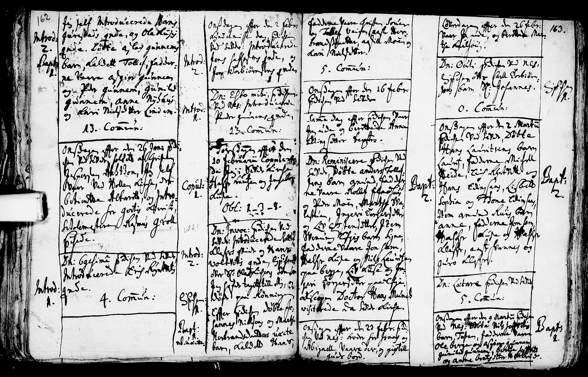 Sauherad kirkebøker, AV/SAKO-A-298/F/Fa/L0002: Ministerialbok nr. I 2, 1681-1720, s. 162-163
