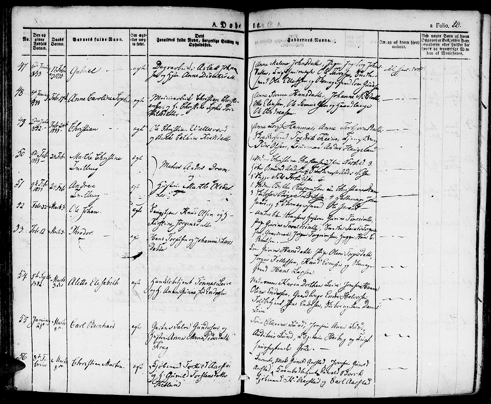 Kristiansand domprosti, AV/SAK-1112-0006/F/Fa/L0011: Ministerialbok nr. A 11, 1827-1841, s. 80