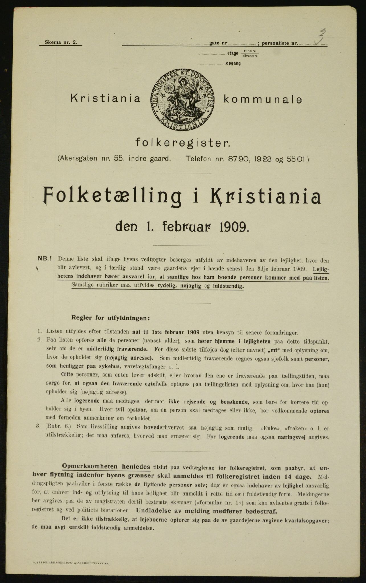 OBA, Kommunal folketelling 1.2.1909 for Kristiania kjøpstad, 1909, s. 90236