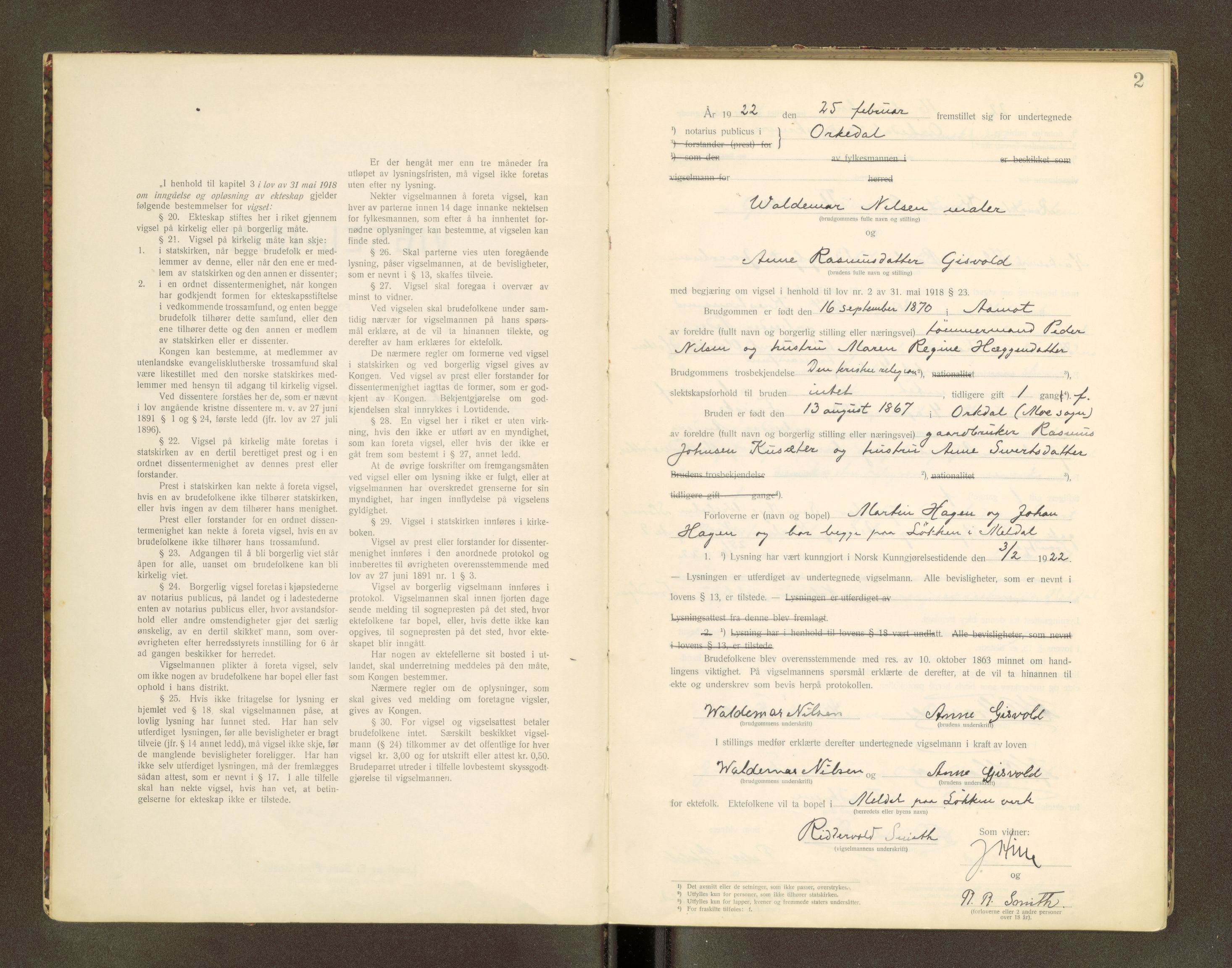 Orkdal sorenskriveri, SAT/A-4169/1/6/6D/L0003: Lysingsbok, 1922-1943, s. 2