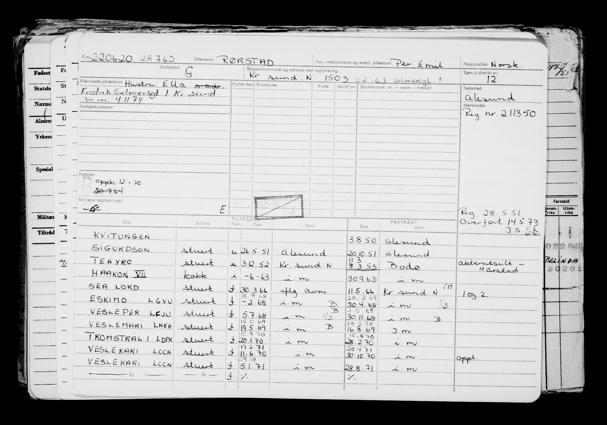 Direktoratet for sjømenn, AV/RA-S-3545/G/Gb/L0182: Hovedkort, 1920, s. 390