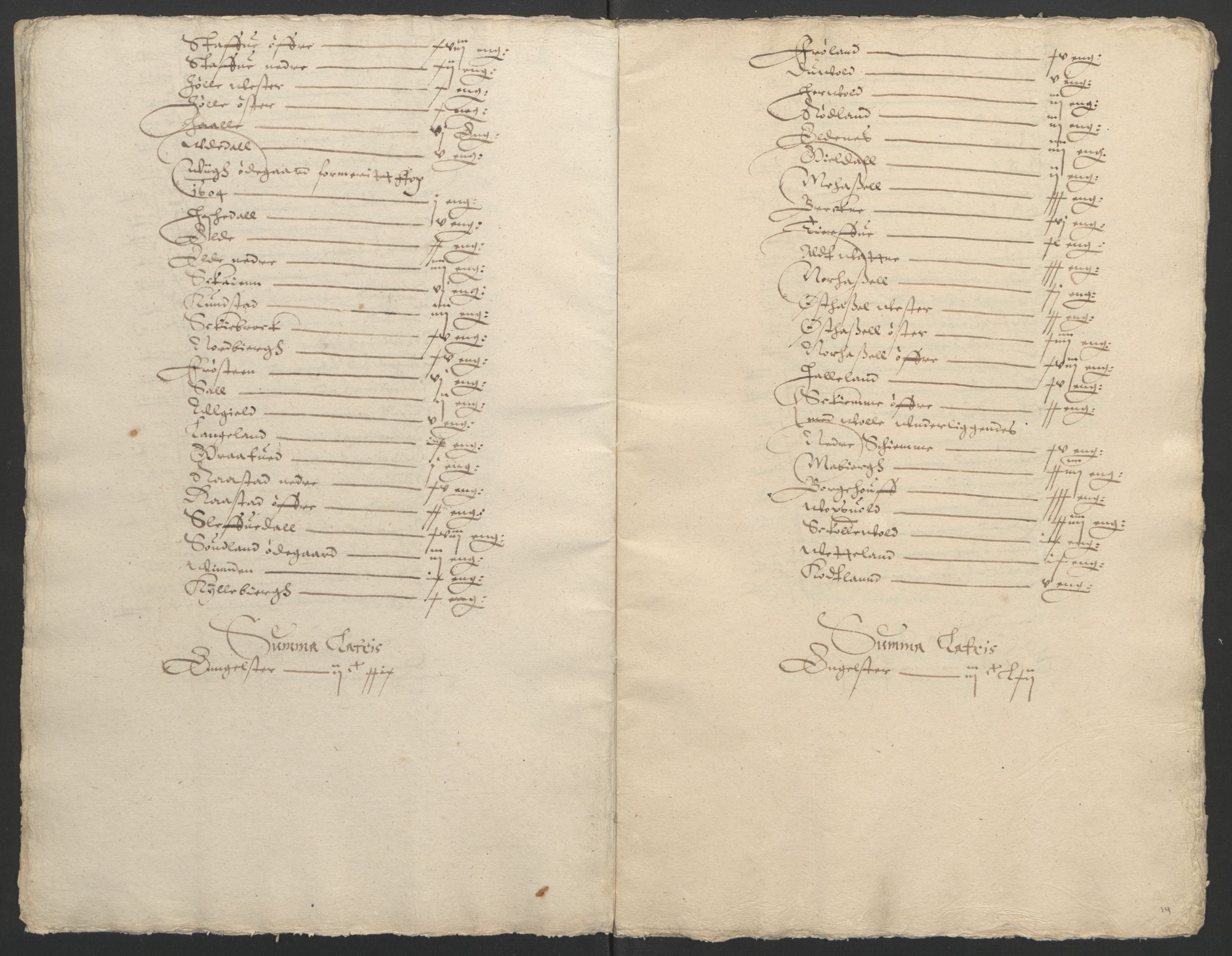 Stattholderembetet 1572-1771, AV/RA-EA-2870/Ek/L0002/0002: Jordebøker til utlikning av garnisonsskatt 1624-1626: / Jordebøker for Agdesiden len, 1624-1625, s. 73