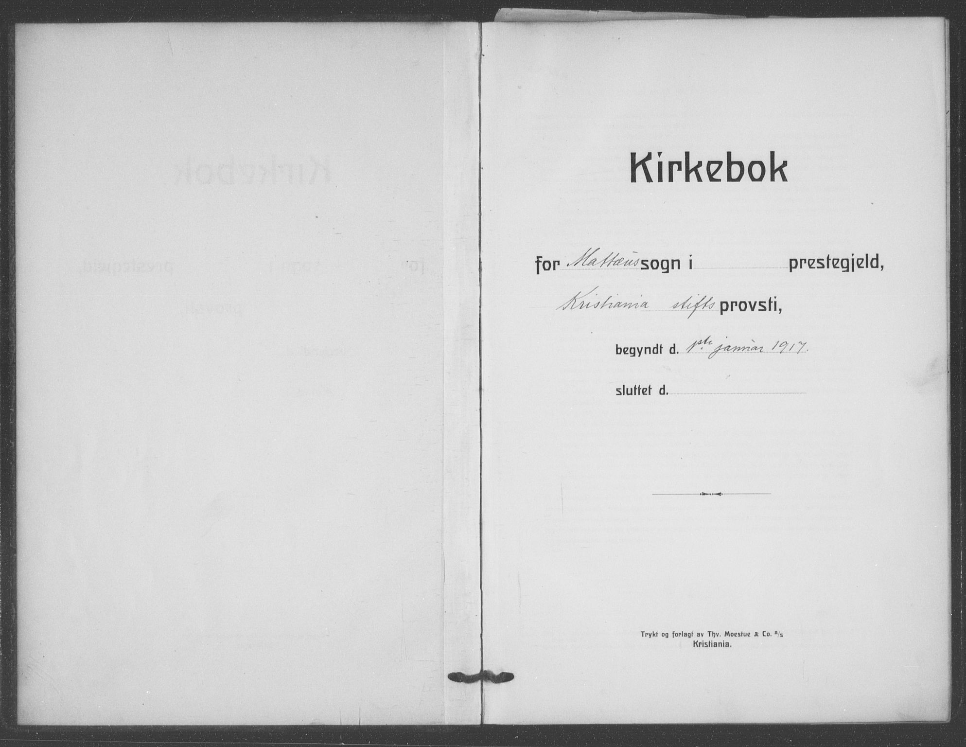 Matteus prestekontor Kirkebøker, AV/SAO-A-10870/F/Fa/L0004: Ministerialbok nr. 4, 1917-1938