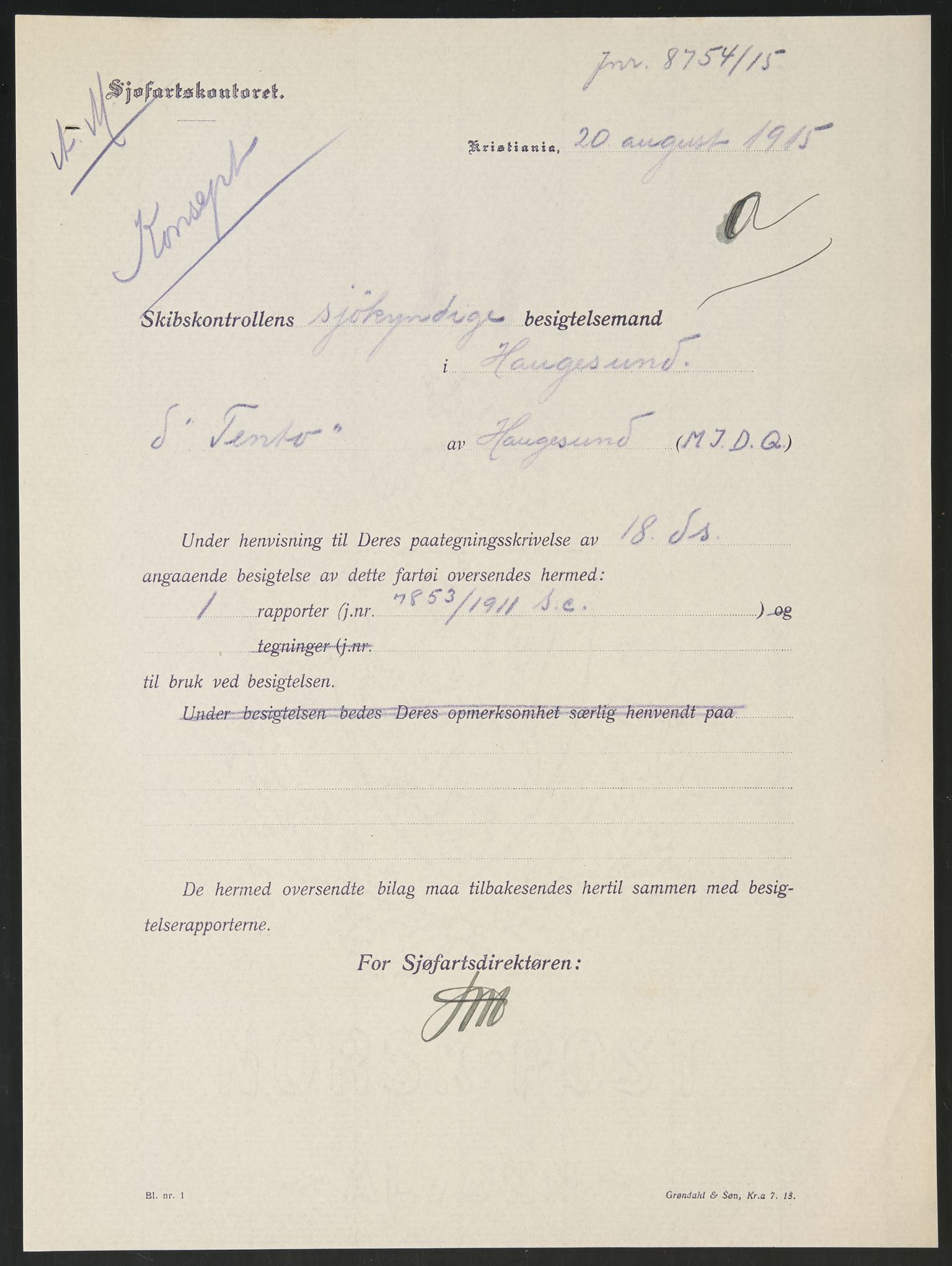 Sjøfartsdirektoratet med forløpere, skipsmapper slettede skip, RA/S-4998/F/Fa/L0586: --, 1894-1935, s. 323