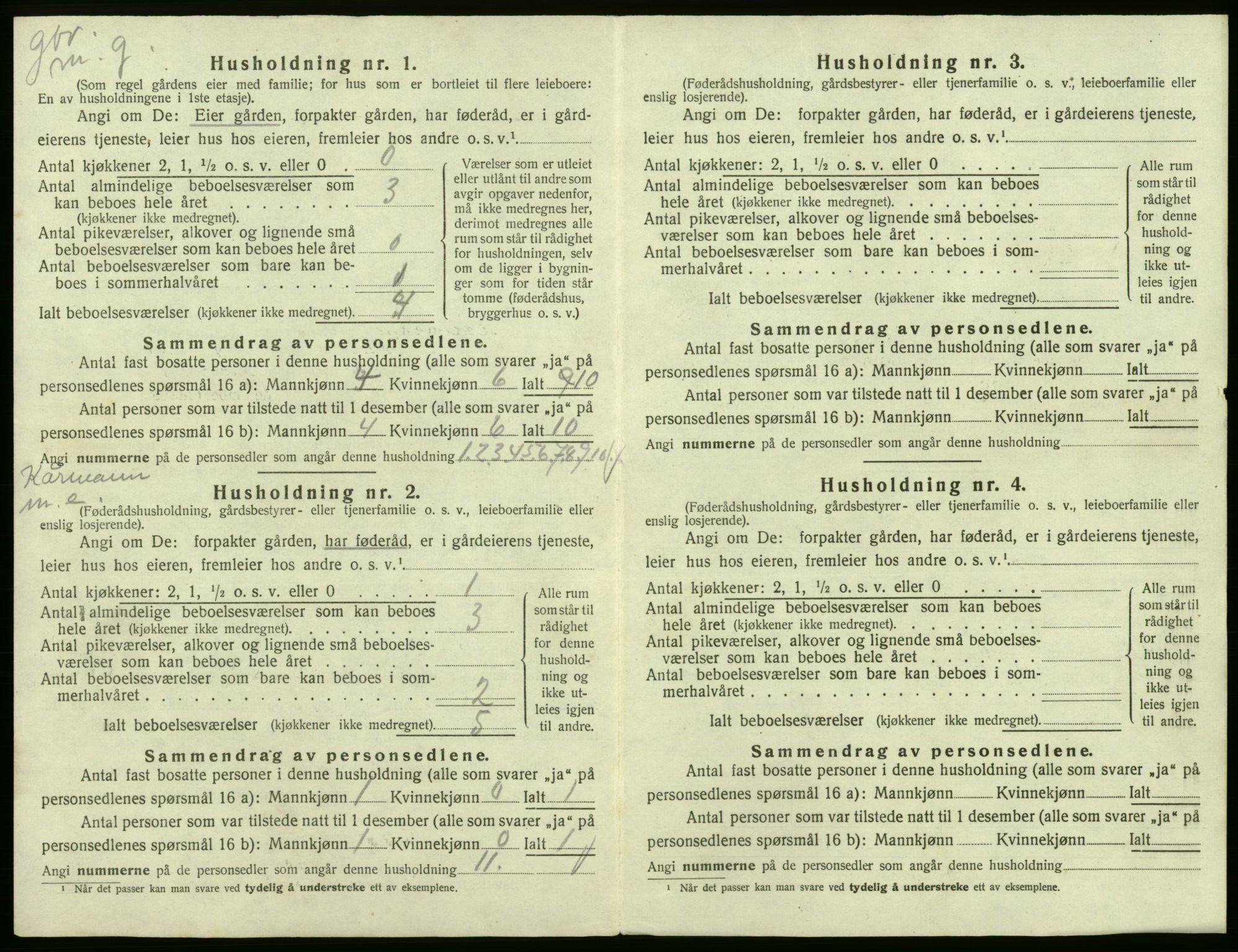 SAB, Folketelling 1920 for 1230 Ullensvang herred, 1920, s. 775